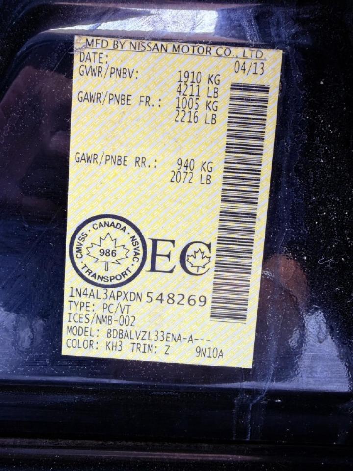 2013 Nissan Altima 4dr Sedan I4 CVT 2.5 Photo