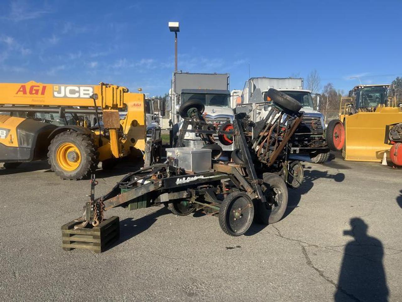 2017 R&R Reel Lawn Mower, black exterior, 7 cutters  , vinyl. Pintail hitch,15 feet 8 feet mower blades, single axle. Former municipality asset  $5,950.00 plus $375 processing fee, $6,325.00 total payment obligation before taxes.   Listing report, warranty, contract commitment cancellation fee, financing available on approved credit (some limitations and exceptions may apply). All above specifications and information is considered to be accurate but is not guaranteed and no opinion or advice is given as to whether this item should be purchased. We do not allow test drives due to theft, fraud, acts of vandalism and undetectable impaired driving. Instead we provide the following benefits: Complimentary Warranty (with options to extend), Limited Money Back Satisfaction Guarantee on Fully Completed Contracts, Contract Commitment Cancellation, and an Open-Ended Sell-Back Option. Ask seller for details or call 604-522-REPO(7376) to confirm listing availability.