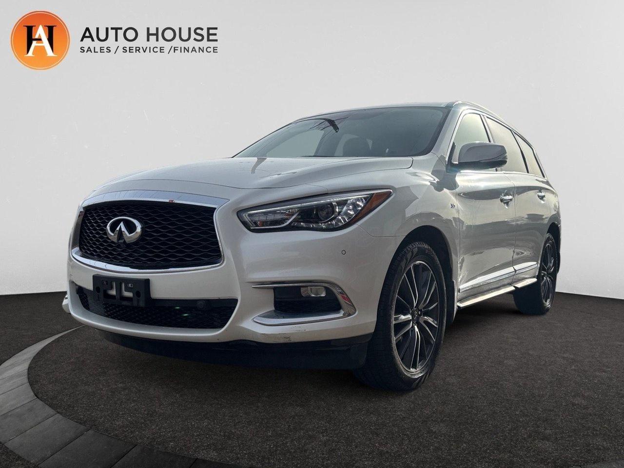 2020 INFINITI QX60 SIGNATURE EDITION WITH AWD AND 134746 KMS. WITH NAVIGATION, BACKUP CAMERA/FRONT, DVD/CD/RADIO, PANORAMIC ROOF, HEATED STEERING WHEEL, PUSH BUTTON START, BLUETOOTH, USB/AUX, THIRD ROW SEAT, BLIND SPOT DETECTION, REMOTE START, HEATED SEATS FRONT, LEATHER SEATS, POWER WINDOWS LOCK SEATS, 7 PASSENGERS, DRIVE MODES AND MUCH MORE!

.

ALL CREDIT ACCEPTED!One month at a job? 

Bankruptcy? New to Canada? Collections? 

Student or work visas? Previous repossessions? Good or bad credit? 

Weve got you covered! 

Get pre-approved today at www.autoshouse.com!

What We Offer:*Low Bi-Weekly Payments*Instant Approvals*Credit Consolidation*Employment Insurance*Negative Equity Coverage

Operating Hours:Mon-Thurs: 10 am -- 8 pm

Fri-Sat: 10 am -- 6 pm

Call Sunridge 403-291-0891 ! 

All vehicles come with a full mechanical fitness assessment and CARFAX report.

Referral Program:Refer friends and family and earn $500 for each referral!

AMVIC Licensed DealerAfter a credit check, we can determine payments, APR, terms, and interest rates based on your credit (O.A.C). 

Individual credit will affect bi-weekly payments and the total cost of credit. 

Similar to Chevrolet, GMC, Honda, Toyota, Cadillac, Nissan, Ford, Volvo 2007, 2008, 2009, 2010, 2011, 2012, 2013, 2014, 2015, 2016, 2017, 2018

Location: 3312 26th ST. N.E. Calgary AB

CARFAX IS AVAILABLE TO THE CONSUMER.

All photos are of the vehicle featured in the advertisement.