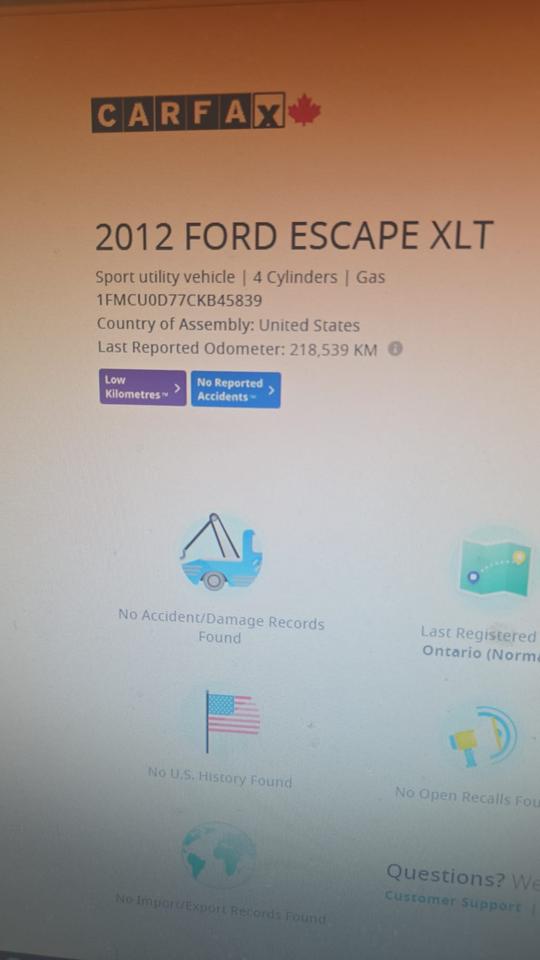 2012 Ford Escape FWD 4dr XLT Photo