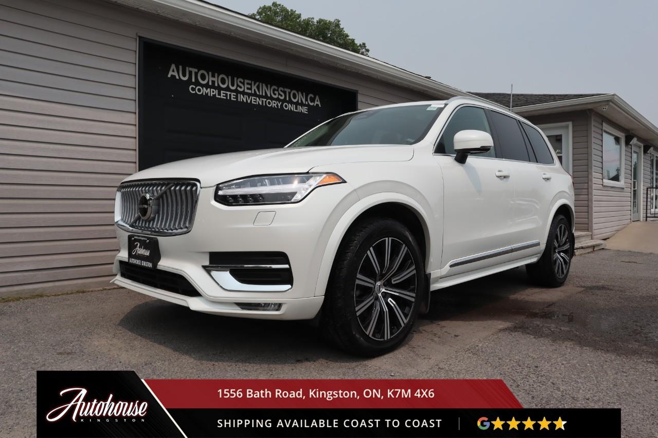 <p><strong>The 2024 Volvo XC90 B6 Core Bright Package</strong><span style=color:rgba( 0 , 0 , 0 , 0.9 )>  Commanding Scandinavian luxury in this three-row SUV, featuring the B6 mild hybrid powertrain with a 2.0-liter turbocharged and supercharged inline-4 and an estimated <strong>10.4 L/100km city and 8.4 L/100km highway.</strong> The Bright Package adds glossy black grille, mirror caps, and window trim. Inside, premium leather-faced seating for seven includes power-adjustable front positions with driver memory, four-zone climate control with air purification, and a 9-inch Sensus touchscreen with Google built-in, Apple CarPlay, and Android Auto. Volvo's IntelliSafe suite includes City Safety collision avoidance, Blind Spot Information System with cross-traffic alert, 360-degree surround view camera, and run-off road mitigation. Additional features include panoramic moonroof, hands-free power tailgate, wireless charging, heated front and second-row seats, heated steering wheel, and power-folding third row. This XC90 delivers exceptional versatility, refined performance, and legendary Volvo protection for Canadian families, and comes with a clean CARFAX</span></p>