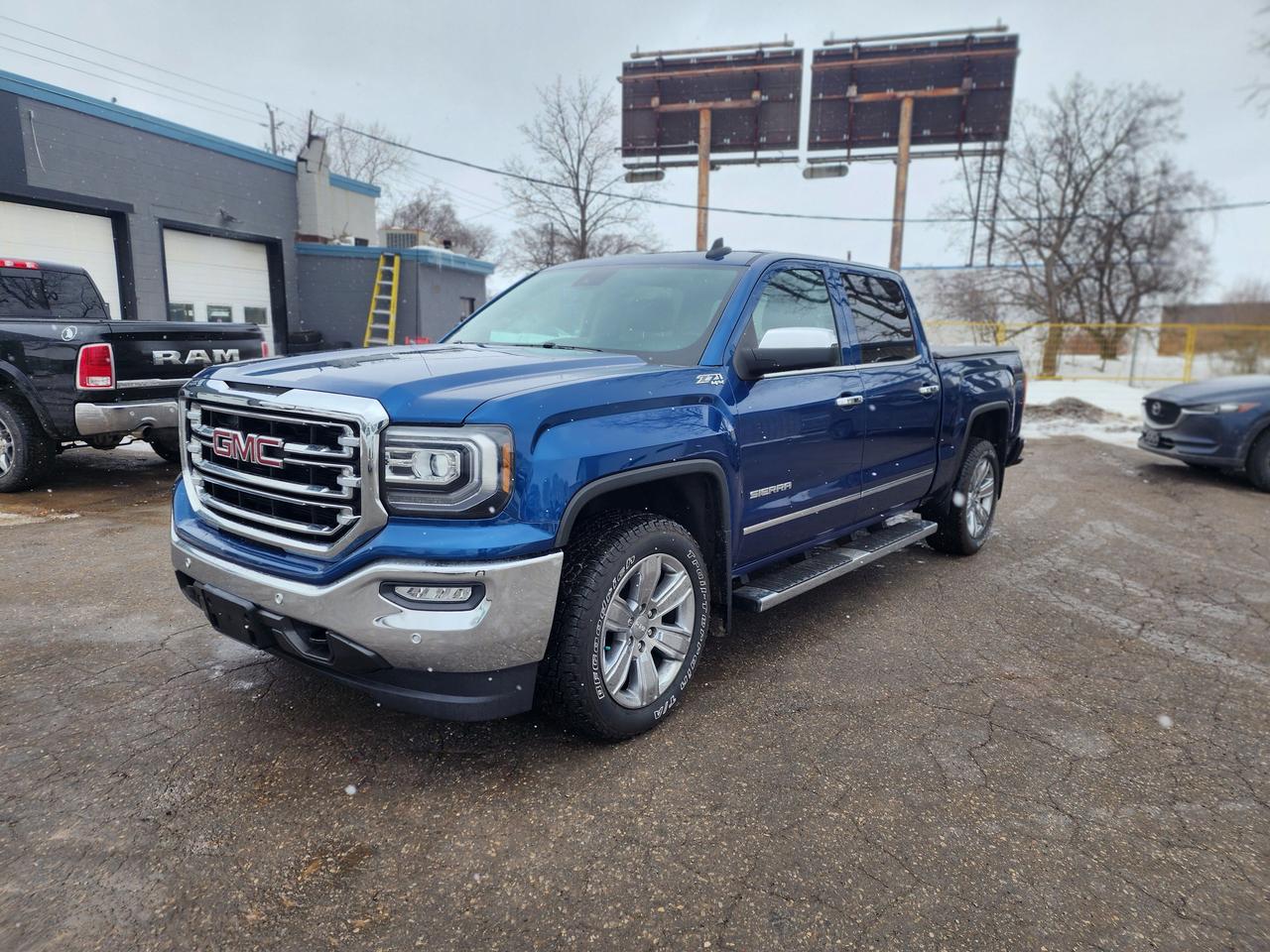 <p>This 2017 GMC Sierra 1500 Z71 SLT Long Wheelbase is in mint condition with only 83,650 KM. Finished in a sharp blue exterior, this truck combines power, comfort, and off-road capability in one clean package.</p><p>Powered by the reliable 5.3L V8 paired with an automatic transmission and 4x4, it&rsquo;s ready for towing, hauling, or daily driving year-round. The Z71 Off-Road Package adds upgraded suspension, skid plates, and hill descent control for added confidence on and off the road.</p><p>The SLT trim offers premium comfort with leather interior, heated front seats, dual-zone climate control, Bose premium audio, touchscreen infotainment, Apple CarPlay/Android Auto, Bluetooth, remote start, and backup camera. The spacious crew cab and long box provide excellent passenger room and maximum cargo versatility. A tonneau cover is installed for added protection and clean appearance.</p><p>New outer rockers have recently been installed, giving peace of mind and maintaining the truck&rsquo;s solid condition.</p><p>Well maintained. Clean title. No disappointments.</p><p>Key Features:</p><p>5.3L V8 l&nbsp;Long Box l Leather Interior l Heated Front Seats l&nbsp;Power Front Seats l&nbsp;Dual-Zone Climate Control l&nbsp;Touchscreen Infotainment l&nbsp;Apple CarPlay & Android Auto l&nbsp;Bluetooth l&nbsp;Bose Premium Sound l&nbsp;Backup Camera l&nbsp;Remote Start l&nbsp;Trailer Tow Package l&nbsp;Alloy Wheels l&nbsp;Running Boards</p><p>Contact today to schedule a viewing or test drive.</p>