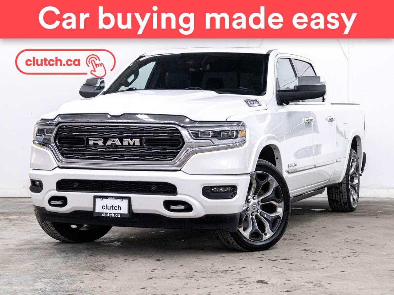 Ambient Lighting, In-Box Lighting, App Remote Start and more!<br> <br>Clutch is the largest online used car retailer in Canada, delivering a seamless, hassle-free car-buying experience to drivers everywhere. Shop thousands of used cars online, get the right one delivered to your door, and enjoy peace of mind with our 10-Day Money-Back Guarantee. How sweet is that? To learn more, visit clutch.ca.<br> <br>The top features for this car include:<br> <br>360 Camera<br>Ambient Lighting<br>In-Box Lighting<br>App Remote Start<br>Bed-Rail Protectors<br>Auto Dimming Rearview Mirror<br>Front Heated Seats<br>Ventilated Front Seats<br>Power Lumbar Support<br>Rear Heated Seats<br>Folding Rear Seats<br>Ventilated 2nd Row Seats<br>Apple CarPlay<br>Android Auto<br>Wireless Charging<br>USB Input<br>Keyless Entry<br>Push Button Start<br>Passive Keyless Entry<br>Keyfob Remote Start<br>Heads Up Display<br>Front View Camera<br>Power Folding Exterior Mirrors<br>Lane Departure Warning<br>Blindspot Sensors<br>Forward Collision Mitigation<br>Rear Collision Warning<br>Rear Collision Mitigation<br>Pedestrian Detection<br>Heated Steering Wheel<br>Trailer Brake Controller<br>Rain Sensing Wipers<br>Electric Parking Brake<br>Brake Assist<br>Power Running Boards<br>Driver Seat Memory System<br>Climate Control<br>Dual Zone Front Climate Control<br>Rear Climate Vents<br>Premium Sound System<br>Speed-Sensitive Volume<br>Bluetooth Music<br>Touchscreen Display<br>GPS Navigation<br>Cruise Control<br>Adaptive Cruise Control<br>Integrated Garage Door Opener<br>12V Outlet<br>Hands Free Device Connectivity<br>One-Touch Windows<br>Rear Window Defroster<br>Panoramic Sunroof<br>Hill Assistance<br>Automatic High Beams<br>Rear View Camera<br>Parking Sensors<br>Rear Parking Sensors<br>Power Driver Seat<br>Power Passenger Seat<br> <br>Seamless home delivery - Delivery to your door in a matter of days. Available on select packages.<br> <br>Try it out for 10 days - If you do not like it, we will take it back. <br> <br>Quality assured - All cars go through our rigorous 210-point inspection and reconditioning process.<br> <br>Peace of mind - Warranty and protection plans available.<br> <br>Haggle-free - No haggling or hard sells.<br> <br>100% Transparency - Full inspection reports on every car, including high-res photography and a free Carfax report.<br> <br>Listed price is for cash purchase only and does not include taxes, Shipping Fees (if applicable), Delivery Fees (if applicable), government licensing fees.<br> <br>Previous Provincial Registrations:<br>Ontario<br> <br>Stock # 88113