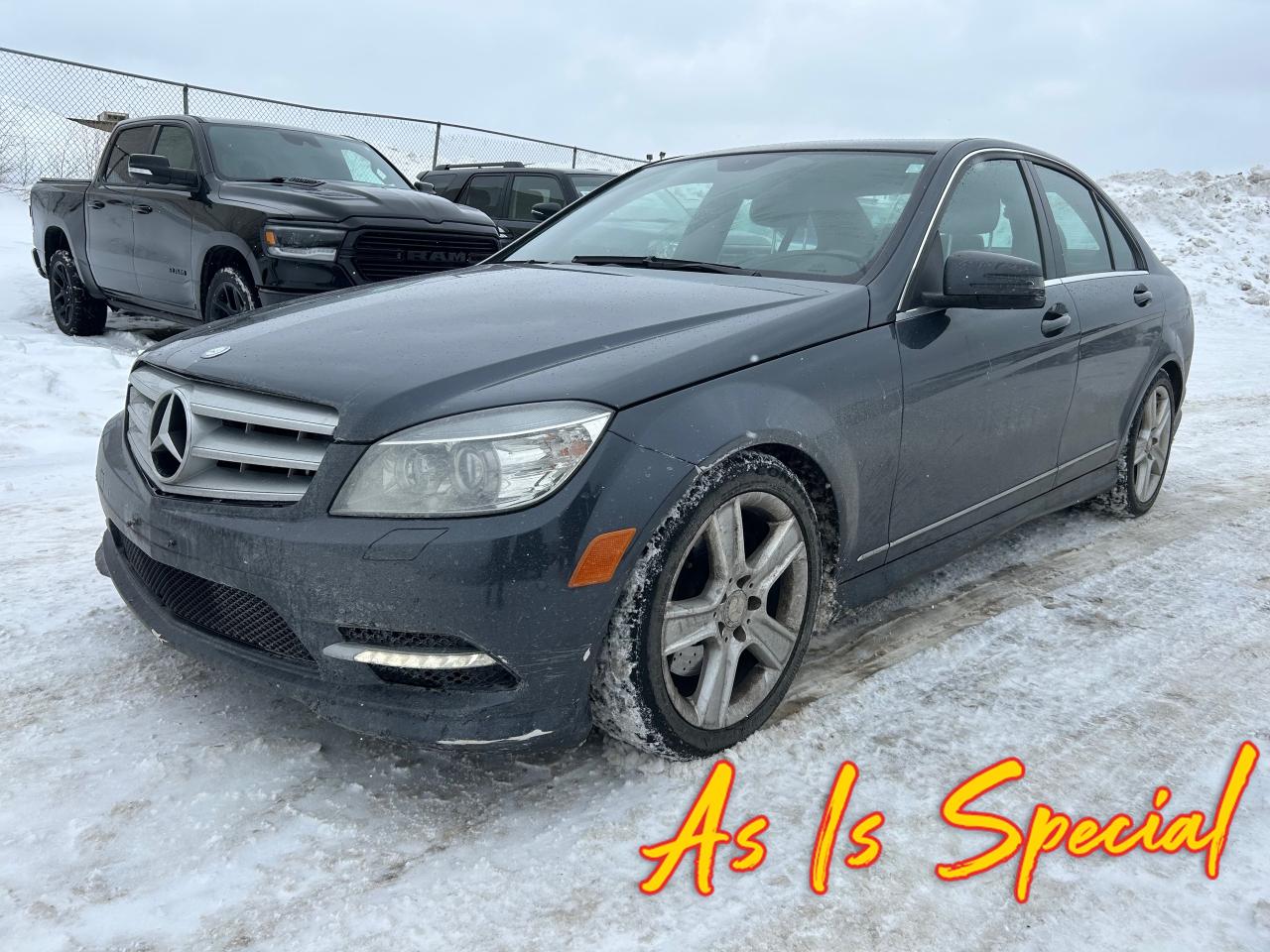 <br><br>
This vehicle is being sold AS IS/AS TRADED and is not represented as being in roadworthy condition, mechanically sound or maintained at any guaranteed level of quality. The vehicle may not be fit for use as a means of transportation and may require substantial repairs at the purchasers expense. It may not be possible to register the vehicle to be driven in its current condition.
<br><br><p>Experience the Thrill of Driving with the 2011 Mercedes-Benz C-Class: A Blend of Power, Precision, and Prestige for the Discerning Driver</p><p>Discover the allure of the 2011 Mercedes-Benz C-Class, a vehicle crafted for those who appreciate the finer nuances of driving. This used model, with its robust 3.0L 6-cylinder engine, promises a dynamic performance that resonates with the power and refinement you expect from a Mercedes-Benz. The 7-speed automatic transmission ensures seamless gear transitions, providing a smooth and responsive ride that adapts effortlessly to your driving style. With an all-wheel-drive system, this C-Class offers superior traction and control, making it a reliable companion on both city streets and winding country roads. The sophisticated grey exterior exudes a timeless elegance, perfectly complementing the vehicle's luxurious interior. Safety is paramount, with traction control enhancing stability and confidence in various driving conditions. This As Is Special offers a unique opportunity for those who enjoy the satisfaction of personalizing their vehicle. Embrace the chance to certify and save, and make this C-Class truly your own. Whether you're navigating urban landscapes or exploring the open road, the 2011 Mercedes-Benz C-Class promises an exhilarating and refined driving experience that aligns with your passion for excellence.</p><p></p>&zwnj;