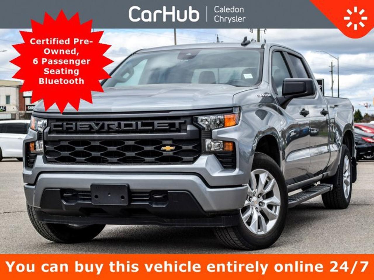 2024 Chevrolet Silverado 1500 Custom 4WD Crew Cab 157" 6 Passenger Remote Start Alloy Photo0