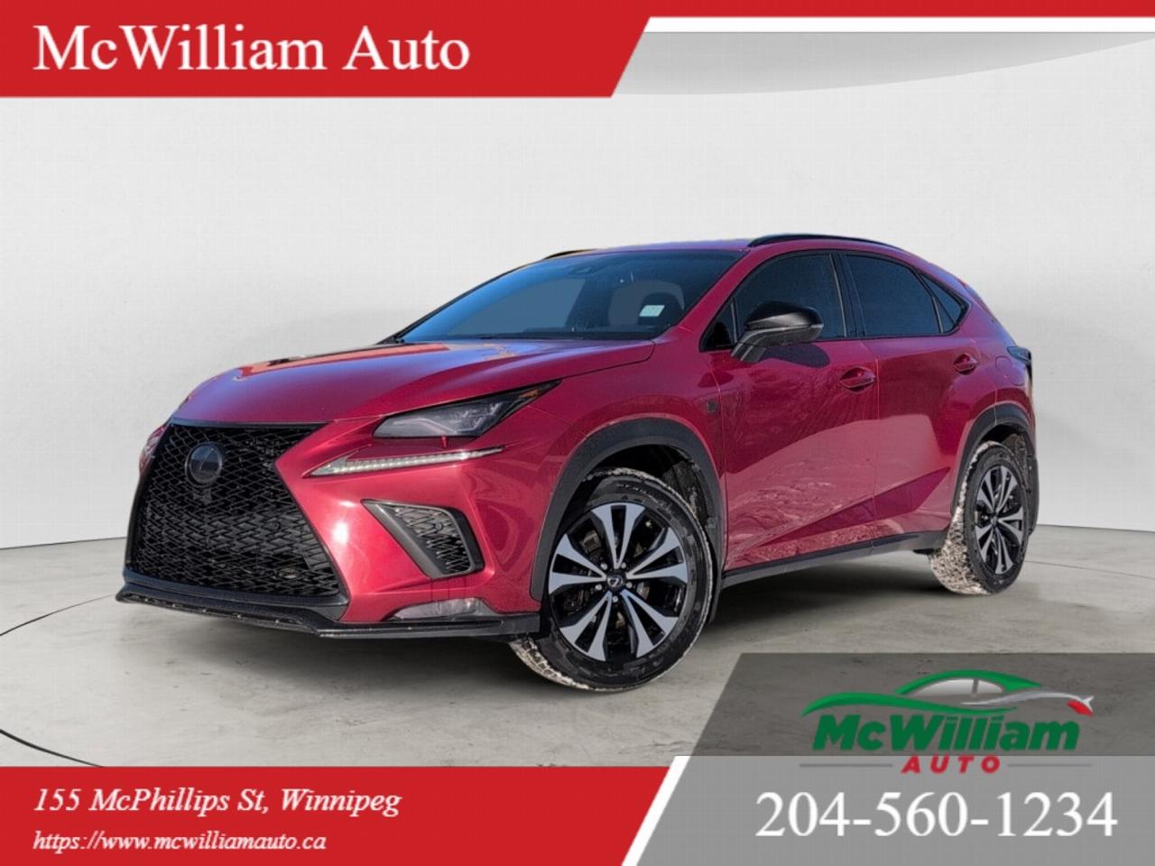 <br> Red 2019 Lexus NX300 AWD F Sport Series 2  Sporty. Premium. Refined.Stand out in this stunning 2019 Lexus NX300 AWD F Sport Series 2 finished in a bold Red exterior that complements its athletic stance and performance-oriented design. Built to deliver exhilaration and luxury in equal measure, this NX300 blends Lexus signature craftsmanship with dynamic capability.Powered by a responsive 2.0L turbocharged 4-cylinder engine, this NX300 offers eager performance with smooth power delivery, paired with an efficient intelligent AWD system for confident handling in varied conditions.Design & Performance Highlights:<ul><li>Unique F Sport exterior design and aggressive F Sport grille</li><li>18-inch F Sport alloy wheels with sporty traction and style</li><li>Sport-tuned suspension for sharper handling and enhanced road feedback</li><li>Aluminum paddle shifters for a more engaging driving experience</li><li>Premium triple-beam LED headlamps with automatic leveling & LED daytime running lights</li></ul>Comfort & Interior Features:<br> Slide into heated and ventilated seats that provide year-round comfort, accompanied by a heated steering wheel for chilly mornings. The driver enjoys a power-adjustable steering wheel to tailor your driving position, while thoughtful luxury details elevate every drive.Safety & Tech:<br> This Series 2 upgrade brings a suite of advanced safety and convenience features, including:<ul><li>Adaptive cruise control</li><li>Lane keep assist</li><li>Rear cross traffic warning</li><li>Backup camera with rear sensors</li><li>Dual-zone automatic climate control</li><li>Lexus Enform multimedia interface with Bluetooth connectivity and intuitive controls</li></ul>Convenience & Practicality:<ul><li>Keyless entry with push-button start</li><li>Power tailgate for easy access to cargo</li><li>All-season floor mats included</li><li>Tire pressure monitoring system</li><li>Eight airbags and Lexus Safety System+ active safety suite standard across NX models</li></ul>From its bold F Sport styling cues and sport-tuned suspension to its premium amenities and advanced driver technology, this Lexus NX300 AWD F Sport Series 2 is a compelling choice for those who want luxury without compromise.Key Features At-A-Glance:<ul><li>2.0L Turbo 4-Cylinder Engine</li><li>All-Wheel Drive</li><li>F Sport Design & Grille</li><li>Sport-Tuned Suspension</li><li>18in. F Sport Alloy Wheels</li><li>Premium Triple-Beam LED Headlamps</li><li>Heated & Ventilated Front Seats</li><li>Heated Steering Wheel</li><li>Adaptive Cruise Control & Lane Keep Assist</li><li>Rear Cross Traffic Warning</li><li>Backup Camera & Sensors</li><li>Power Adjustable Steering Wheel</li><li>Dual-Zone Climate Control</li><li>Lexus Enform Bluetooth Multimedia System</li><li>Keyless Entry & Push-Button Start</li><li>Power Tailgate</li><li>All-Season Floor Mats</li></ul><br><br>This Lexus NX300 F Sport combines refined comfort, performance-oriented handling, and advanced safety technology  an ideal premium SUV thats as exciting to drive as it is to own. IMPORTANT DISCLAIMER : This vehicle is a used vehicle, all the features and information may not be accurate from the descriptions above, please check the