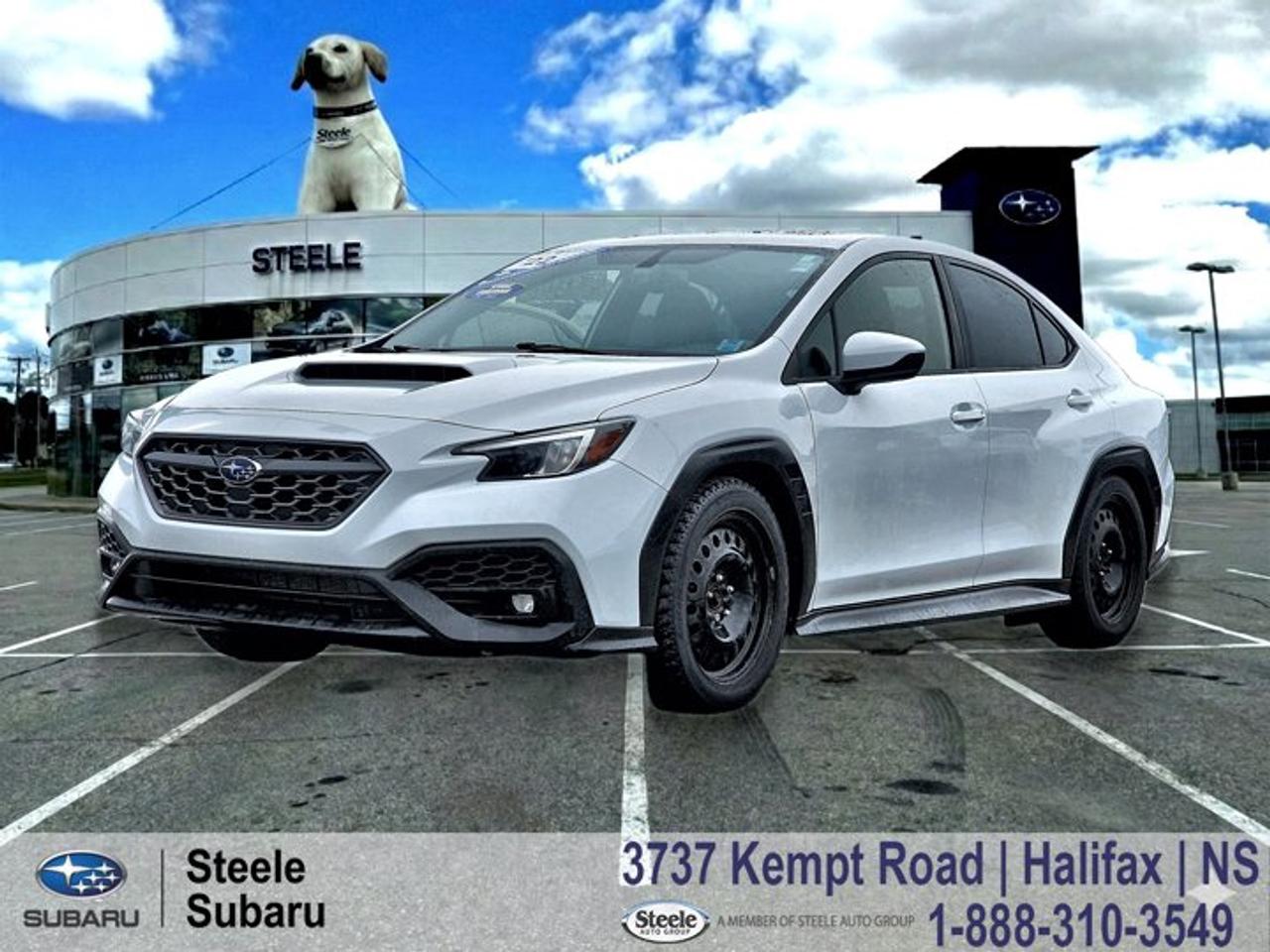 **2022 Subaru WRX Sport | AWD | Heated Seats | Sunroof | Steele Certified**Thrilling, confident, and built for drivers who love the road this 2022 Subaru WRX Sport brings rally inspired performance into everyday life. Whether youre carving through Nova Scotia backroads or cruising through Halifax, it delivers excitement with the practicality you expect from Subaru.This Canadian spec WRX Sport is powered by a 2.4L turbocharged SUBARU BOXER engine paired with a 6speed manual transmission and Subarus Symmetrical All-Wheel Drive system. The Sport trim adds upgraded tech, heated seats, and a power sunroof, making it the perfect balance of performance and comfort.**Performance & Safety**- 2.4L turbocharged SUBARU BOXER 4cylinder engine- 6speed manual transmission- Symmetrical All-Wheel Drive for exceptional traction- Rearview camera and Vehicle Dynamics Control- Traction Control System and Brake Assist- LED steering responsive headlights**Comfort & Tech**- Heated front seats and leather-wrapped steering wheel- Power sunroof- Subaru Starlink infotainment with 11.6 touchscreen- Apple CarPlay, Android Auto, and Bluetooth connectivity- Dual-zone automatic climate control- Proximity key with pushbutton start- Sport cloth upholstery with contrast stitchingContact Steele Subaru in Halifax today to schedule your test drive and experience the performance, comfort, and capability of this WRX Sport.**STEELE CERTIFIED**This vehicle is Steele Certified, having successfully passed a comprehensive 120-Point Inspection to ensure quality and peace of mind. A current service and Nova Scotia Motor Vehicle Inspection (MVI) has been completed, so its ready for the road. We also provide a Carfax Vehicle History Report for full transparency. Buy with confidence knowing this vehicle has been thoroughly checked by our factory-trained technicians. Trade-ins are always welcome, and were here to help make your next vehicle purchase smooth and worry-free.Ask us about flexible financing or extended warranty options.All Wheel Drive, Alloy wheels, AM/FM radio: SiriusXM, Apple CarPlay/Android Auto, Auto High-beam Headlights, Auto-dimming Rear-View mirror, Automatic temperature control, Emergency communication system: STARLINK (subscription required), Exterior Parking Camera Rear, Front dual zone A/C, Fully automatic headlights, Heated front seats, Leather steering wheel, Power driver seat, Power moonroof, Sport steering wheel, Steering wheel mounted audio controls.