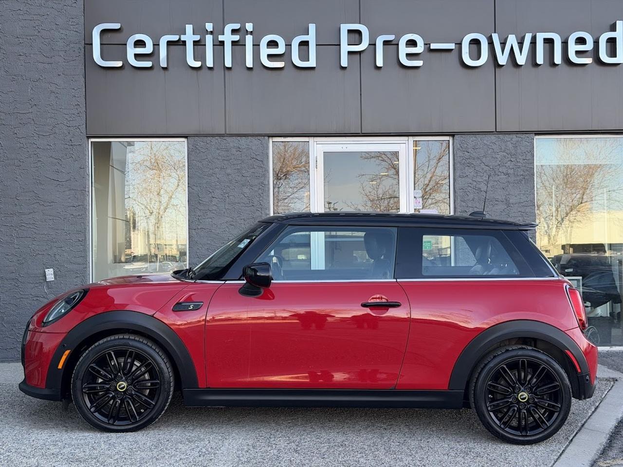 This FULL ELECTIRC TOP MODEL Mini Cooper SE comes fully loaded with a reliable and responsive FULL ELECTRIC motor, automatic transmission, front & rear parking sensors, premium Harman Kardon sound system, NAVIGATION system, PANORAMIC glass roof, back-up camera, heated black leather seats, 17-inch alloy wheels, LED headlights, Forward Collision Warning with Emergency Braking, Heads Up Display, dual zone automatic climate control, sport heated leather seats, 8.8-inch display with APPLE CARPLAY, proximity key with push start ignition and much more!!!