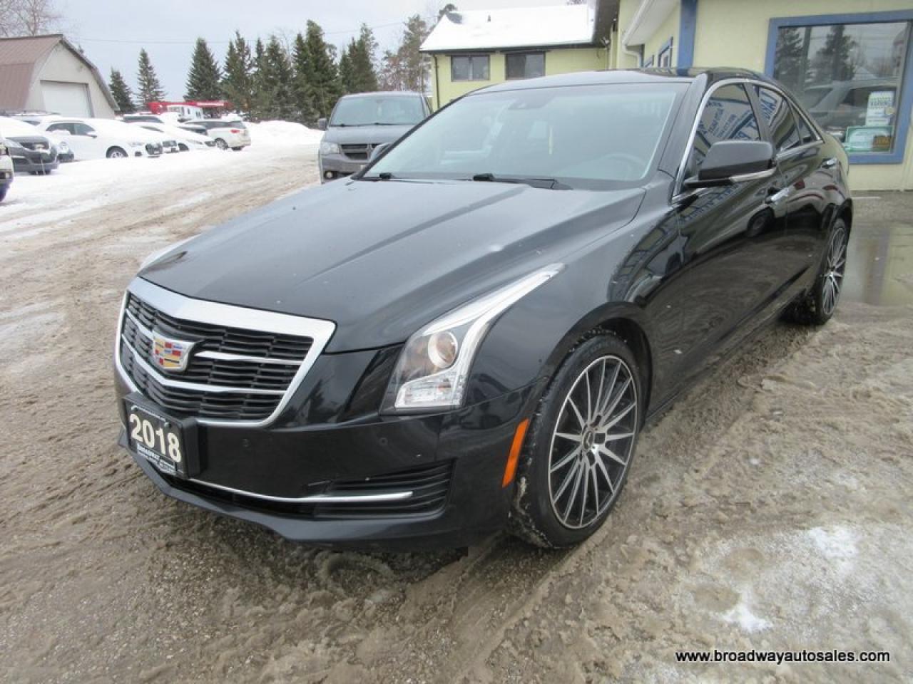 2018 Cadillac ATS ALL-WHEEL DRIVE LUXURY-PACKAGE 5 PASSENGER 2.0L - TURBO.. NAVIGATION.. POWER SUNROOF.. LEATHER.. HEATED SEATS & WHEEL.. BOSE-AUDIO..