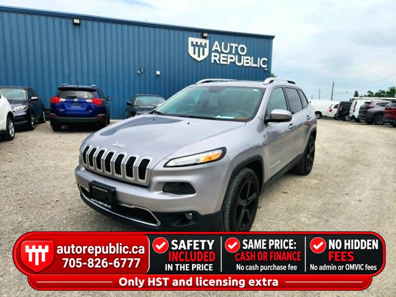 2017 Jeep Cherokee Limited V6 AWD Certified No Accidents Tow Package Photo0