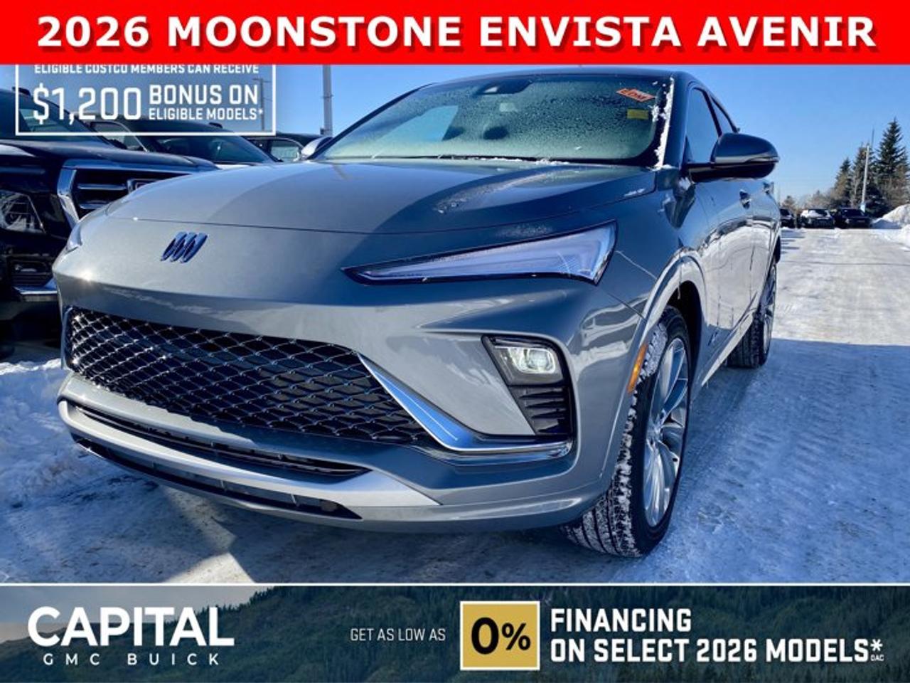 Take a look at this 2026 Buick Envista AVENIR! Fully loaded with options like Heated Seats, Heated Steering, Remote Start, Power Sunroof, Experience Buick Package, Rear Park Assist, Advanced Technology Package, Ultrawide 11 diagonal HD colour touchscreen, Adaptive Cruise Control, Lane Change Alert with Side Blind Zone, Wireless Apple CarPlay/Wireless Android Auto, and so much more....Ask for the Internet Department for more information or book your test drive today! Text 507-585-4395 for fast answers at your fingertips!AMVIC Licensed Dealer - Licence Number B1044900