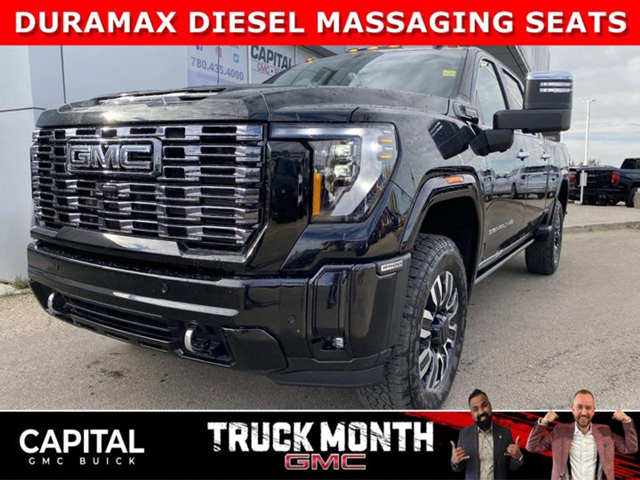 This 2026 DENALI ULTIMATE HD 3500 is the benchmark for LUXURY. Fully equipped with every option including 5th Wheel Prep Package, Massaging Power Seats, Heated and Cooled Seats, Heads-Up Display, Adaptive Cruise, Rear Streaming Mirror, Signature Alpine Umber Interior, Vader Chrome, Duramax Engine, 360 Cam, Sunroof and so much more... CALL NOW and secure yours today..Ask for the Internet Department for more information or book your test drive today! Text (or call) 780-435-4000 for fast answers at your fingertips!Disclaimer: All prices are plus taxes and include all cash credits and loyalties. See dealer for details. AMVIC Licensed Dealer # B1044900