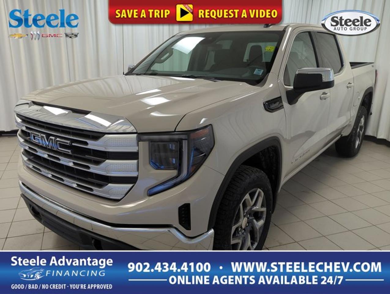 Meet the 2026 GMC Sierra 1500 SLE at Steele Chevrolet Buick GMC in Dartmouth, finished in Coastal Dune with a Black interior. This full-size truck is built for real Atlantic Canada work and weekend plans, with 4-wheel drive traction and a confident stance that looks right at home on job sites or by the coast.Under the hood, the 2026 GMC Sierra 1500 SLE uses a Gas V8 5.3 L engine paired with an automatic transmission. Power delivery feels smooth and ready, whether you are merging onto the highway or rolling through town with a full load. With Tow/Haul Mode, this Sierra is set up to manage demanding pulls with better control and smarter shift behaviour when you need it most.The exterior colour, Coastal Dune, gives this 2026 GMC Sierra 1500 SLE a clean, modern look that stands out without trying too hard. Aluminum wheels add a solid, upscale finish, while the included spare tire helps you stay prepared for the unexpected. With 4 doors, it is also a practical choice for drivers who want truck capability without giving up everyday usability.This Sierra is equipped with an Off-Road Suspension, adding extra confidence when the pavement ends or the road gets rough. Whether you are heading to a worksite, a cottage lane, or a trailhead outside Dartmouth, the suspension helps the truck feel composed and capable over uneven ground.TRUCK FEATURESGas V8 5.3 L towing-ready powerTow/Haul Mode for controlled pulling4-wheel drive traction for tough conditionsOff-Road Suspension for uneven terrainADVANCED SAFETY FEATURES4-wheel drive for added road gripStable handling feel on rougher roadsConfident braking feel with truck stanceClear outward visibility from tall seatingPERFORMANCE AND EFFICIENCYGas V8 5.3 L strong responseAutomatic transmission for smooth shiftingTow/Haul Mode adjusts shift strategyOff-Road Suspension supports confident controlCOMFORT AND CONVENIENCEFour-door access for easier entryPractical cabin layout for daily useEasy driving position for long tripsSimple controls for quick adjustmentsTECHNOLOGY AND CONNECTIVITYTow/Haul Mode supports smarter drivingClear driver information while on roadStraightforward controls for key functionsModern truck layout for daily needsCARGO SPACEPickup box ready for bulky loadsBed space suits workday haulingCabin space supports everyday gearSpare tire helps keep you movingWHAT OTHER OWNERS LIKEStrong V8 power for towing jobs4-wheel drive confidence in winterUseful Tow/Haul Mode on gradesOff-road readiness for weekend exploringThis 2026 GMC Sierra 1500 SLEs VIN is: 3GTUUBED0TG257091.
