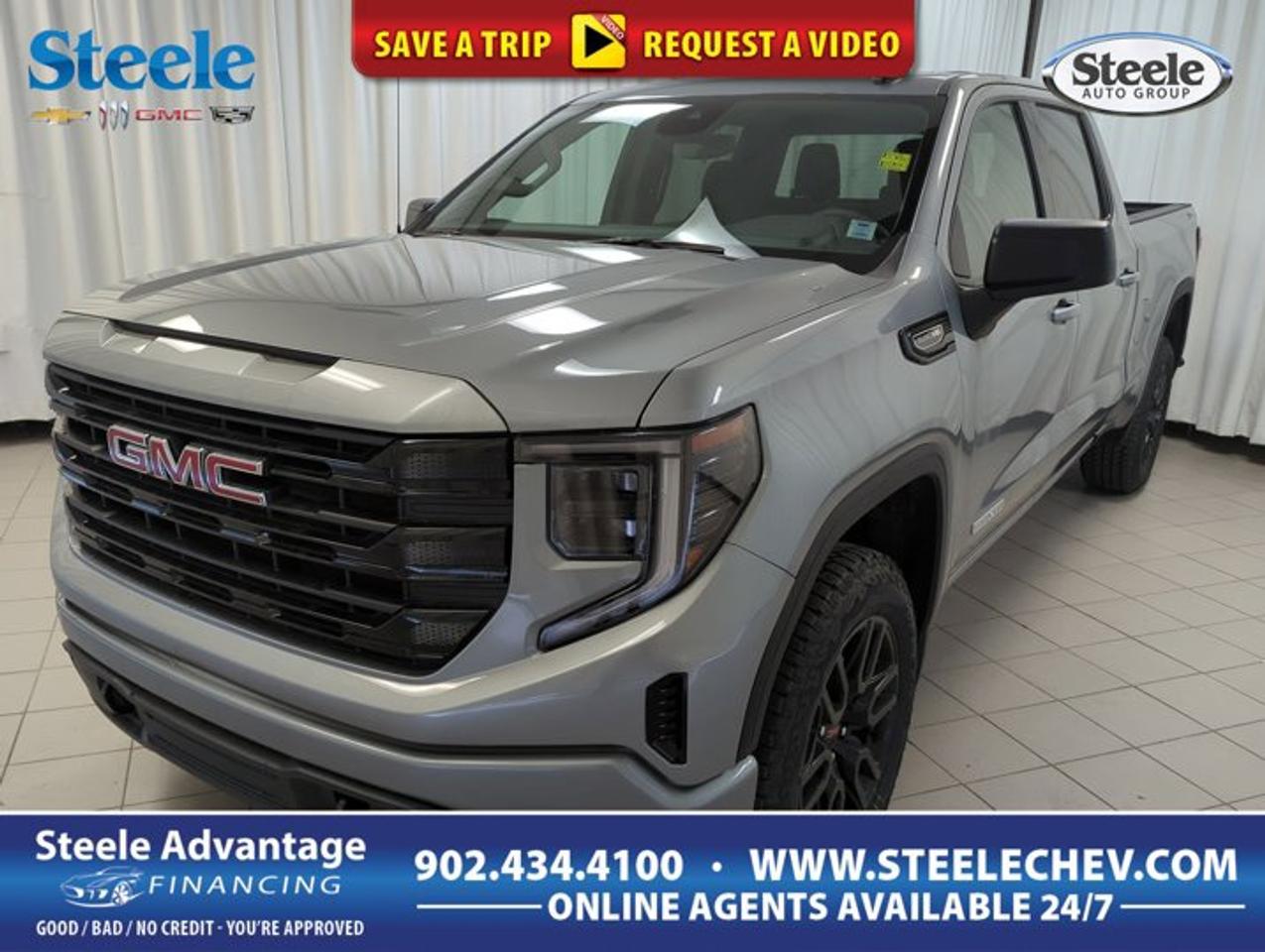 Meet the 2026 GMC Sierra 1500 Elevation, available now at Steele Chevrolet Buick GMC in Dartmouth. Finished in silver with a black interior, this 4-door truck brings a confident look and the kind of capability Atlantic Canada drivers want year-round. With a 5.3 L gas V8 and an automatic transmission, its built for smooth power delivery whether youre commuting across the city or heading out of town. Add 4-wheel drive, and youre ready for changing road conditions in every season.This Sierra 1500 Elevation is equipped with a focused set of features that make a real difference day to day. The off-road suspension helps you handle rougher surfaces with more control, while wireless charging keeps your compatible phone powered without extra cords. Paddle shifters add a more hands-on feel when you want quick, simple control over gear changes, especially useful on hilly roads or when merging with confidence.TRUCK FEATURES5.3 L V8 for confident hauling4-wheel drive for year-round tractionOff-road suspension for rougher terrainFour-door cab for easy accessADVANCED SAFETY FEATURESStrong traction for slippery road confidenceStable handling feel on uneven surfacesPredictable braking response in daily drivingHigh driving position for better visibilityPERFORMANCE AND EFFICIENCY5.3 L gas V8 power deliveryAutomatic transmission for smooth accelerationPaddle shifters for manual-style control4-wheel drive for added capabilityCOMFORT AND CONVENIENCEFour doors for easier passenger entryWireless charging keeps cabin clutter-freeSimple controls for everyday usabilityBlack interior for a clean lookTECHNOLOGY AND CONNECTIVITYWireless charging for compatible smartphonesPaddle shifters enhance driver engagementClear, driver-focused instrument layoutModern cabin design for easy operationCARGO SPACEPickup bed ready for weekend projectsRoom for gear, tools, and suppliesFlexible hauling for home improvement runsPractical truck layout for daily needsWHAT OTHER OWNERS LIKEV8 strength for confident passing power4-wheel drive for winter-ready controlUseful truck bed for real utilityElevated view that feels commandingThis 2026 GMC Sierra 1500 Elevations VIN is: 3GTUUCED8TG246099 .
