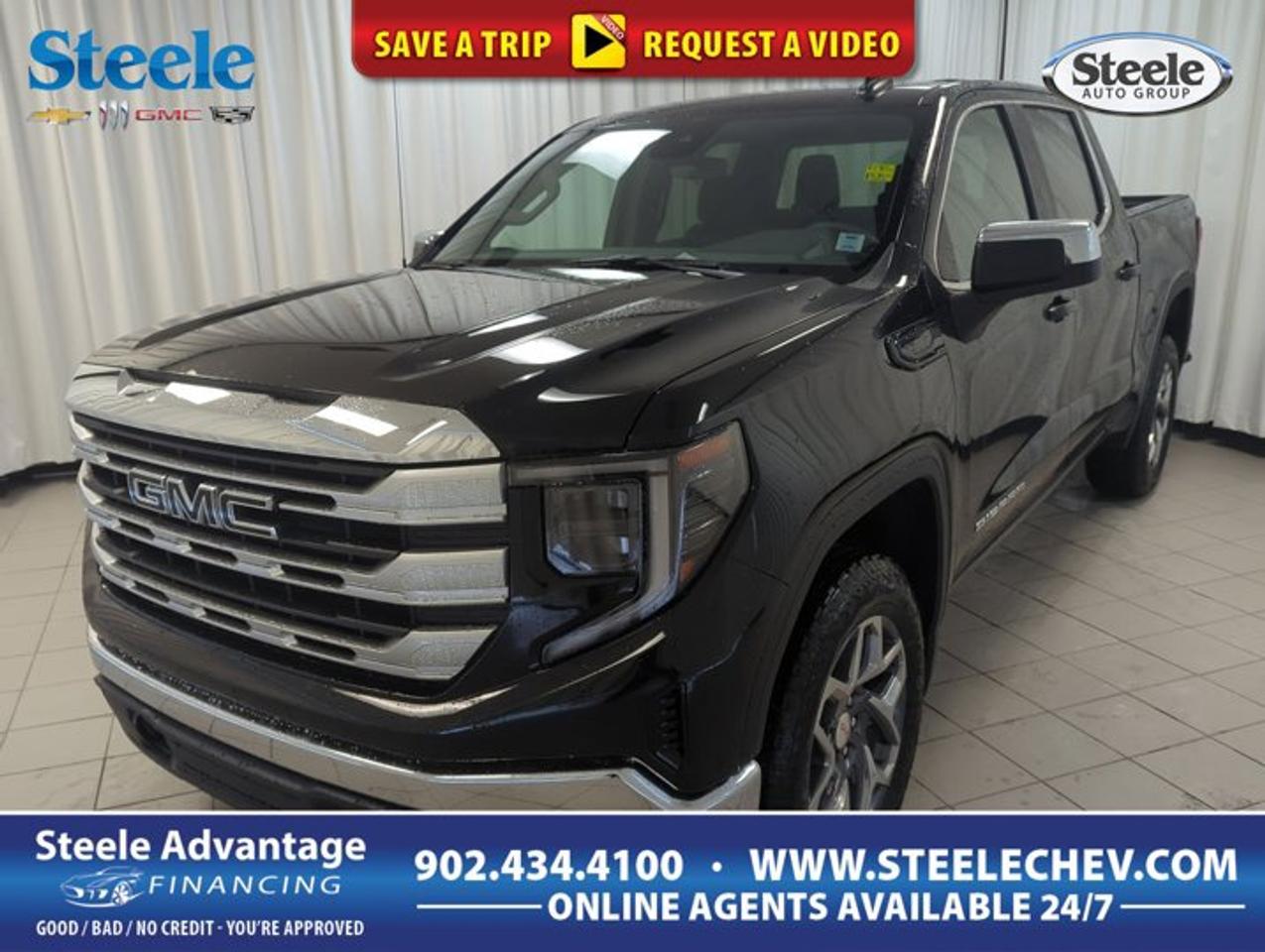 Meet the 2026 GMC Sierra 1500 SLE, available now at Steele Chevrolet Buick GMC in Dartmouth. Finished in Black with a Black interior, this 4-door truck delivers the confident look and real-world capability drivers want for workdays, weekends, and everything between. With its Gas V8 5.3 L engine and automatic transmission, it brings strong, familiar V8 power with smooth shifting you can count on in all seasons.This Sierra 1500 SLE is equipped with 4-wheel drive for added traction when roads turn slick or when the job takes you off the pavement. The included Off-Road Suspension helps the truck stay composed over rougher surfaces, giving you more confidence on uneven ground. Tow/Haul Mode is also onboard, helping the truck feel more controlled when you are pulling a trailer or carrying heavier loads. A spare tire is included for added readiness, and the aluminum wheels add a clean, purposeful finish to the exterior.TRUCK FEATURES4-wheel drive for confident tractionTow/Haul Mode for loaded controlOff-Road Suspension for rougher terrainSpare tire included for added readinessADVANCED SAFETY FEATURES4-wheel drive helps in low tractionStable handling feel on uneven surfacesConfident braking feel with V8 powerClear outward visibility from four doorsPERFORMANCE AND EFFICIENCYGas V8 5.3 L power deliveryAutomatic transmission for smooth shiftingTow/Haul Mode supports heavy pullingOff-Road Suspension aids ride controlCOMFORT AND CONVENIENCEFour full doors for easy entryPractical cabin layout for daily useAutomatic transmission reduces driver workloadEasy driving position for long tripsTECHNOLOGY AND CONNECTIVITYTow/Haul Mode supports smarter haulingAutomatic transmission manages shifts smoothlySimple controls designed for quick accessClear driver information while on roadCARGO SPACETruck bed ready for bulky loadsFour-door cab supports passenger gearPractical storage for workday essentialsHauling capability boosted by Tow/HaulWHAT OTHER OWNERS LIKEV8 power for confident acceleration4-wheel drive for winter confidenceTow/Haul Mode for easier towingOff-Road Suspension for rough roadsThis 2026 GMC Sierra 1500 SLEs VIN is: 3GTUUBED8TG256920.