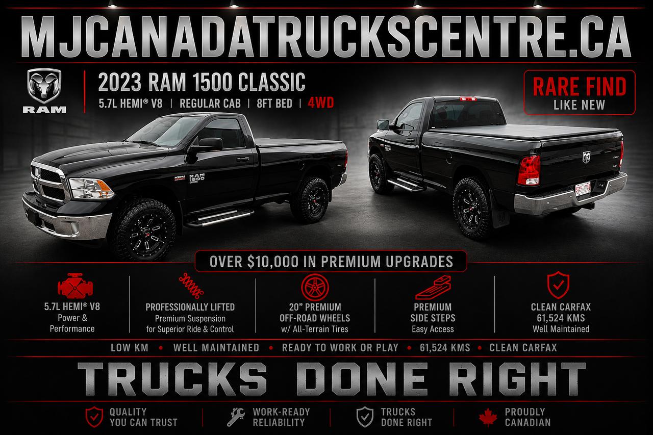 2023 RAM 1500 Classic Tradesman 4x4 Reg Cab 8' Box 5.7 L