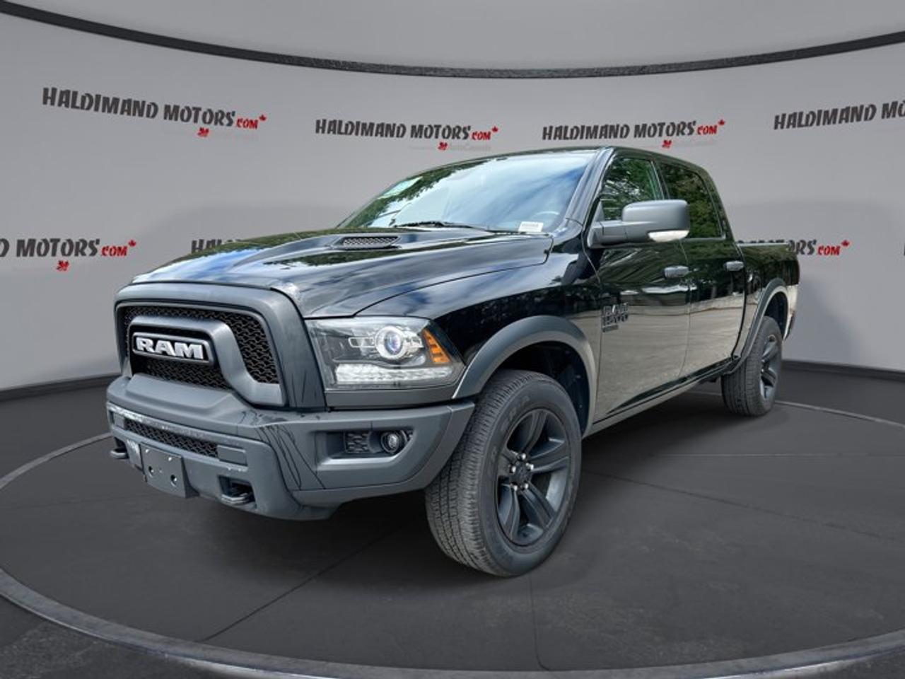 // ACCIDENT FREE!! //<br /><br />Meet the 2022 RAM 1500 Classic SLT 4x4 Crew Cab 57 Box, now available at Haldimand Motors Ltd. in Cayuga. Finished in Black with a Grey interior, this used truck has 103,663 km and is built for real Canadian work and weekend use. With its 3.6 L gas engine and smooth automatic transmission, it delivers confident everyday driving with the added traction of 4-wheel drive.<br /><br />TRUCK FEATURES <br />   Towing capacity rated up to 4,639 kg <br />   Four-wheel drive for tough conditions <br />   Rear tow hook for recovery help <br />   Crew Cab with four full doors <br /><br />ADVANCED SAFETY FEATURES <br />   Anti-lock braking system for controlled stops <br />   Stability control helps maintain traction <br />   Backup camera for easier reversing <br />   Side airbags for added protection <br /><br />PERFORMANCE AND EFFICIENCY <br />   3.6 L gas engine for daily use <br />   Automatic transmission for smooth shifting <br />   8-speed automatic for balanced performance <br />   Power steering for easy low-speed handling <br /><br />COMFORT AND CONVENIENCE <br />   Front air conditioning for cabin comfort <br />   Heated front seats for cold mornings <br />   Heated steering wheel for winter drives <br />   Drivers side power seat adjustment <br /><br />TECHNONOLGY AND CONNECTIVITY <br />   Apple CarPlay for familiar phone control <br />   Android Auto for easy app access <br />   Bluetooth integration for hands-free calling <br />   Satellite radio for more listening choice <br /><br />CARGO SPACE <br />   57 box for daily hauling <br />   Spare tire onboard for peace of mind <br />   Tinted windows help protect interior <br />   Power windows for quick ventilation <br /><br />WHAT OTHER OWNERS LIKE <br />   Confident 4-wheel drive in winter <br />   Easy-to-use smartphone connectivity features <br />   Comfortable ride for a full crew <br />   Practical towing ability for busy weekends <br /><br />This 2022 RAM 1500 Classic SLT 4x4 Crew Cab 57 Boxs VIN is: 1C6RR7LG7NS132805.<br /><br />Previous Daily Rental <br /><br />WHY CHOOSE US? <br /><br />Honest & Transparent Buying Experience: Weve been a trusted name in business since 1984.<br /><br />STRAIGHTFORWARD PRICING:<br />Our Advertised Price Includes:<br />>>Safety Certification (No separate fee!)<br />>>30-Day 100% Mechanical Warranty<br />>>FREE Carfax History Report.<br />>>No upcharge for paying cash.<br />(Prices Exclude HST and Licensing Fees only.)<br /><br />>>Browse 300+ vehicles all in ONE LOCATION<br /><br />EASY FINANCING: Great rates & open loans<br /><br />WE BUY CARS: Get Top Dollar for your trade-in, or sell us your vehicle for CASH! Even if you dont buy from us!<br /><br />STOP BY TODAY<br />Treat yourself - stop by Haldimand Motors Ltd. located at 42 Talbot St E, Cayuga, ON N0A 1E0 to make this car yours today!<br /><br />https://www.haldimandmotors.com/used/stock-460085.html