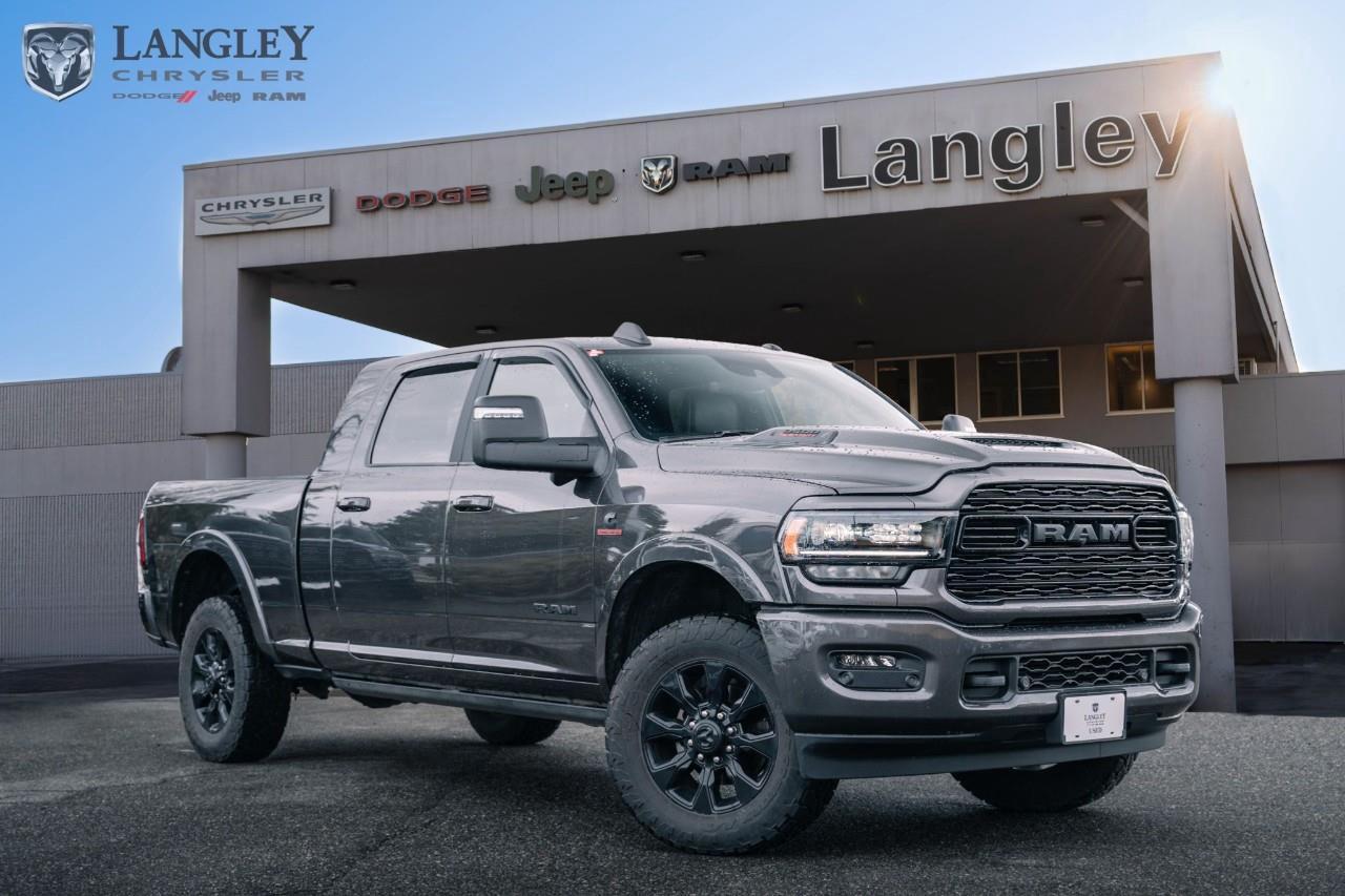 <p><strong>2024 RAM 3500 LIMITED 4X4 MEGA CAB 6'4" BOX</strong></p><p>The 2024 Ram 3500 Limited Mega Cab is the ultimate combination of heavy-duty capability and interior passenger space. Featuring the High-Output Cummins Turbo Diesel and the AISIN 6-speed transmission, this configuration offers class-leading torque for massive towing tasks, while the Mega Cab provides the most rear-seat legroom in its class along with premium Limited-grade leather and wood finishes. </p><p></p><ul><li><p><strong>Engine</strong>: 6.7L Cummins® High-Output Turbo Diesel I6 </p><p></p></li><li><p><strong>Horsepower</strong>: 420 hp @ 2,800 rpm </p><p></p></li><li><p><strong>Torque</strong>: 1,075 lb-ft @ 1,800 rpm </p><p></p></li><li><p><strong>Transmission</strong>: AISIN® 6-Speed Heavy-Duty Automatic </p><p></p></li><li><p><strong>Max Towing</strong>: Up to 37,090 lbs (16,824 kg) </p><p></p></li><li><p><strong>Max Payload</strong>: Up to 6,560 lbs (2,975 kg) </p><p></p></li></ul><p>Come book a test drive at Langley Chrysler, conveniently located in Langley, British Columbia.</p>

<p>*All prices plus applicable taxes, applicable environmental recovery charges, documentation of $599 and full tank of fuel surcharge of $76 if a full tank is chosen. <br />Other protection items available that are not included in the above price:<br />Tire & Rim Protection and Key fob insurance starting from $599<br />Service contracts (extended warranties) for coverage up to 7 years and 200,000 kms starting from $599<br />Custom vehicle accessory packages, mudflaps and deflectors, tire and rim packages, lift kits, exhaust kits and tonneau covers, canopies and much more that can be added to your payment at time of purchase<br />Undercoating, rust modules, and full protection packages starting from $199<br />Financing Fee of $500 when applicable<br />Flexible life, disability and critical illness insurances to protect portions of or the entire length of vehicle loan</p>