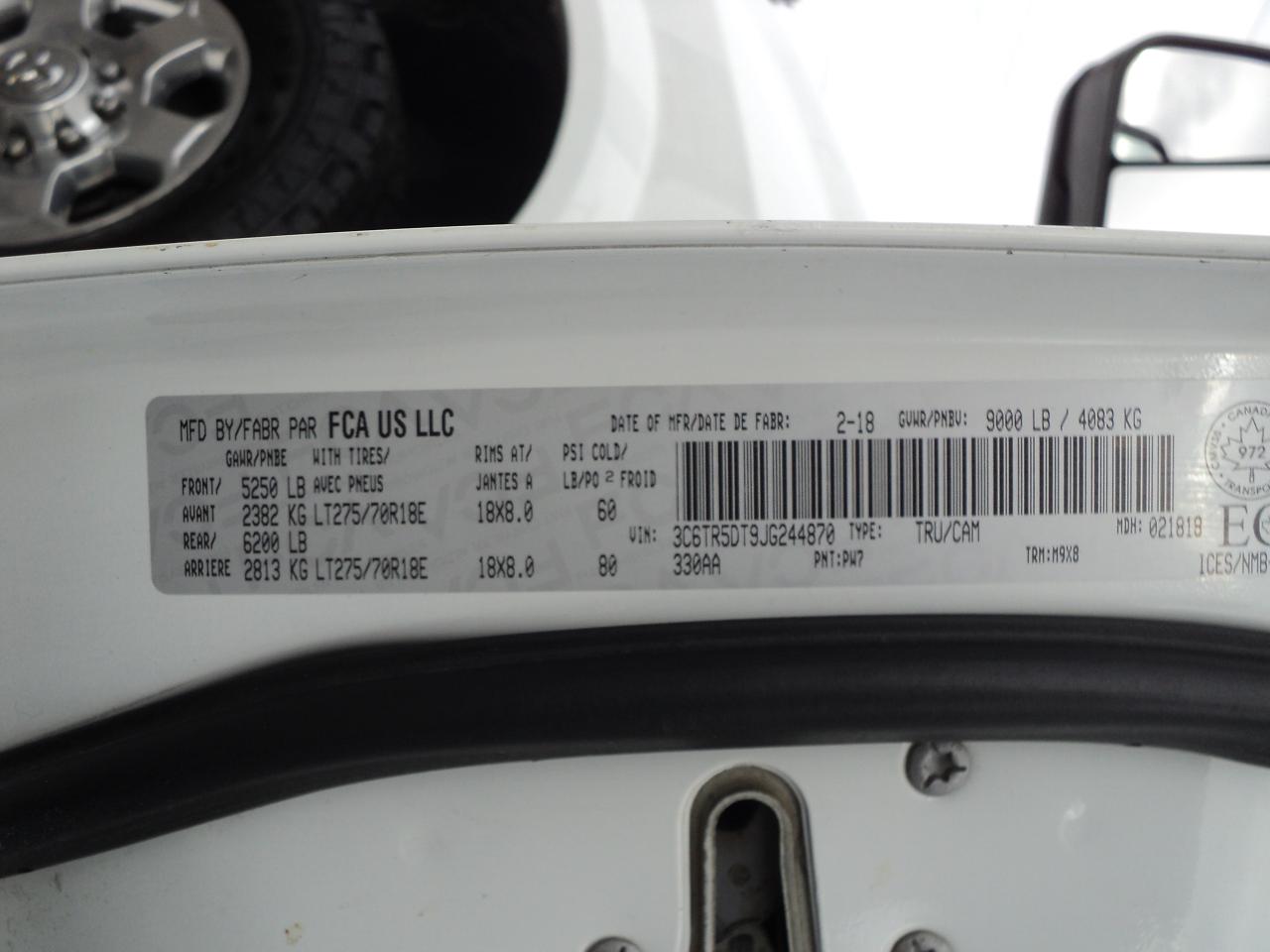 2018 RAM 2500 Outdoorsman CrewCab 4x4 5.7L8cylGasHemi 6'4" Box Photo