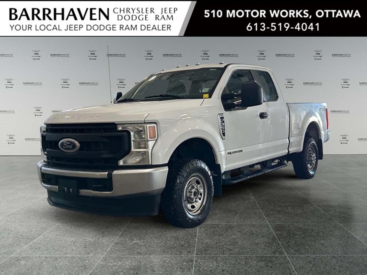 The 2021 Ford Super Duty F-350 SRW XL 4WD SuperCab in striking White is a powerhouse on wheels. Equipped with a robust 4×4 drivetrain, this truck is designed to handle any terrain with confidence and stability. The exterior of this truck is as durable as it is stylish, perfectly matching its rugged capabilities. Inside, the SuperCab offers a spacious and functional interior, combining comfort with utility. This models understated design features emphasize functionality, while its advanced options enhance convenience. Fords smart device integration lets you stay connected on the go, turning your truck into a mobile command center. With a Bluetooth connection, a wi-fi hotspot, air conditioning, and brake assist, youre prepared for adventures or daily tasks. These capabilities bring technology and safety together, giving you peace of mind while on the move. This 2021 Ford Super Duty F-350 SRW is perfect for buyers who need a reliable workhorse with modern amenities. Whether you are tackling tough jobs or exploring off the beaten path, this vehicle is engineered to meet your demands. Contact us today for more details and to experience this exceptional truck firsthand. FREE CARFAX, NO ADMIN FEES, NON SMOKER, CERTIFIED PRICE PLUS TAX ONLY!!