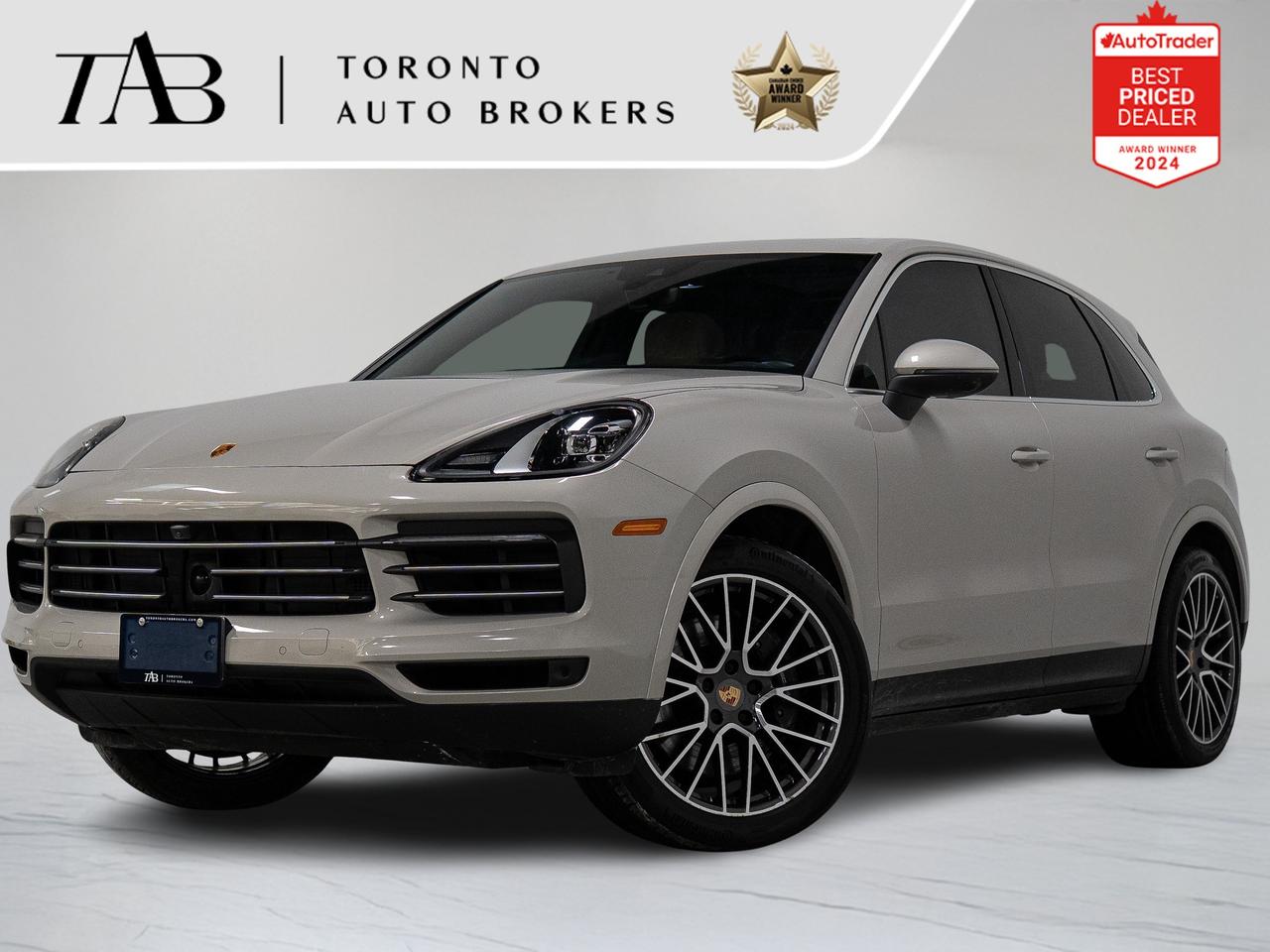 This 2022 Porsche Cayenne is a local Ontario vehicle with a clean Carfax report and remaining manufacturer warranty until June 19th, 2026, or up to 80,000 km. Equipped with the Premium Plus Package, this Cayenne delivers a perfect combination of sporty performance, refined luxury, and everyday versatility  all backed by Porsches renowned engineering and craftsmanship.

Top Key Features:

1. Premium Plus Package
2. Panoramic Glass Sunroof
3. BOSE Surround Sound System
4. Porsche Communication Management (PCM) with Navigation & Real-Time Traffic
5. High-Resolution Touchscreen Display
6. Apple CarPlay & Android Auto Integration
7. Heated & Ventilated Front Seats
8. Heated Rear Seats
9. Heated Steering Wheel
10. Power Adjustable Front Seats with Memory
11. Four-Zone Automatic Climate Control
12. Lane Change Assist & Driver Assistance Features
13. Front & Rear Parking Sensors
14. Rearview Camera with Parking Assist
15. Keyless Entry & Push-Button Start
16. Power Tailgate
17. Adaptive LED Headlights
18. 21-Inch Alloy Wheels
19. Sport Steering Wheel
20. Signature Porsche Exterior Styling
21. Sleek Aerodynamic Design

NOW OFFERING 3 MONTH DEFERRED FINANCING PAYMENTS ON APPROVED CREDIT. 

WE OFFER THE BEST FINANCE RATES, AND DONT CHARGE ANY FINANCING FEE 

Looking for a top-rated pre-owned luxury car dealership in the GTA? Look no further than Toronto Auto Brokers (TAB)! Were proud to have won multiple awards, including the 2024 AutoTrader Best Priced Dealer, the 2024 CarGurus Award, the 2025 Top Choice Award, the 2025 Consumer Satisfaction Award, the 2025 Canadian Choice Award, the 2025 Three Best Rated Dealer Award, and many more!

With 30 years of experience serving the Greater Toronto Area, TAB is a respected and trusted name in the pre-owned luxury car industry. Our 30,000 sq.Ft indoor showroom is home to a wide range of luxury vehicles from top brands like BMW, Mercedes-Benz, Audi, Porsche, Land Rover, Jaguar, Aston Martin, Bentley, Maserati, and more. And we dont just serve the GTA, were proud to offer our services to all cities in Canada, including Vancouver, Montreal, Calgary, Edmonton, Winnipeg, Saskatchewan, Halifax, and more.

At TAB, were committed to providing a no-pressure environment and honest work ethics. As a family-owned and operated business, we treat every customer like family and ensure that every interaction is a positive one. Come experience the TAB Lifestyle at its truest form, luxury car buying has never been more enjoyable and exciting!

Call us today or visit our website to learn more about our inventory and services. And remember, all prices exclude applicable taxes and licensing, and vehicles can be certified at an additional cost of $999.