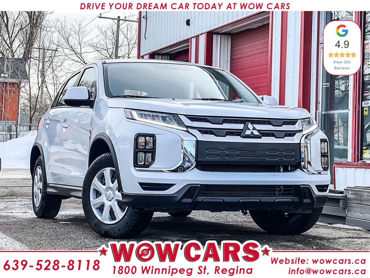 2023 Mitsubishi RVR AWD includes:Odometer: 16,857km <br/> Price: $25,995+taxes <br/> Financing Available <br/> <br/> WOW Factors:- -Certified and mechanical inspection <br/> -No Accidents <br/> <br/> <br/> Highlight Features:--Apple CarPlay/ Android Auto <br/> -Heated Seats <br/> -All Wheel Drive <br/> -Backup-Camera <br/> -AWD Lock <br/> -Heated Mirrors <br/> -Power Locks/Power windows <br/> -Cruise Control and much more. <br/> Financing Available <br/> <br/> Driven by Trust, Powered by Family  Your Destination for Quality Pre-Owned Vehicles <br/> At our family-owned dealership, customer satisfaction isnt just a goal  its our promise. We specialize in pre-owned Cars, SUVs, Vans, and Trucks, offering standout value with the WOW factors that set us apart. From exceptional Google reviews to unmatched after-sales service, we go above and beyond to make your experience seamless, transparent, and friendly. <br/> <br/> <br/> Visit WOW CARS Today at 1800 Winnipeg Street Regina, SK S4P1G2, or give us a call at (639) 528-8118. <br/>