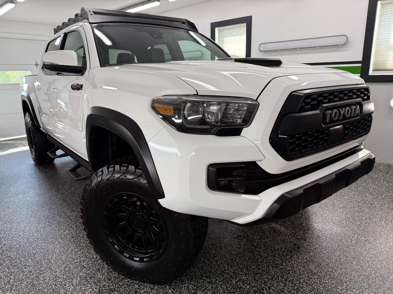 White 2018 Toyota Tacoma Pickup Truck Four-Wheel Drive Automatic