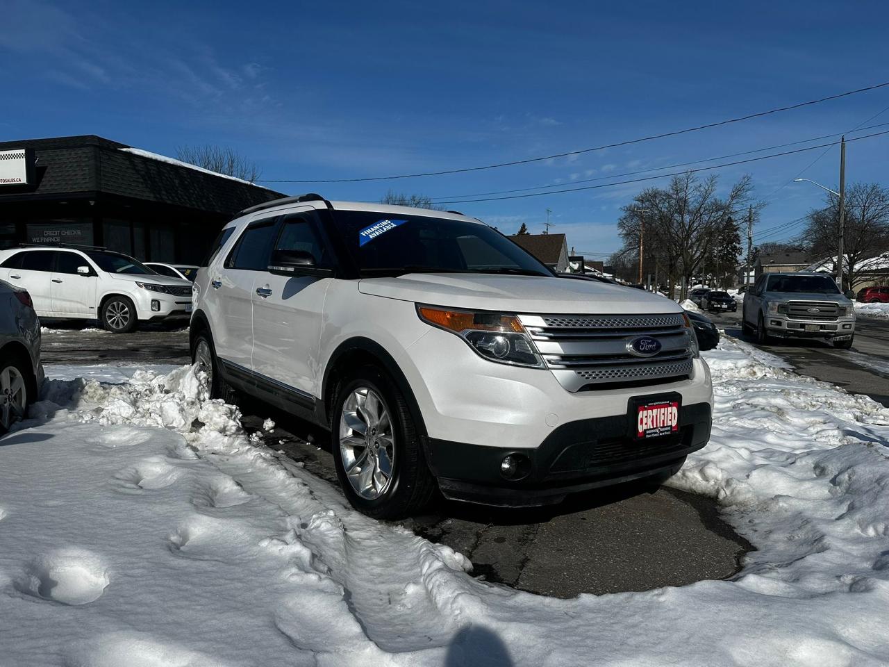 <p>CERTIFIED WITH 2 YEAR WARRANTY INCLUDED!!!</p><p><span style=color: #e2e5e9; font-family: Segoe UI Historic, Segoe UI, Helvetica, Arial, sans-serif; font-size: 15px; white-space-collapse: preserve; background-color: #252728;>Financing available for everyone with - Bad Credit - No Credit - Study Permit - Work Permit- Bankruptcy - Repos - First-time buyers - Consumer Proposal - Uber Drivers - ODSP ✅✅✅✅✅ ✅We Approve Everyone with all types of credit</span></p><p>WE FINANCE EVERYONE REGARDLESS OF CREDIT !!!</p><p>VOTED BRANTFORDS BEST USED CAR DEALER 2024 AND 2025 !!!!</p><p><span style=color: #3a3a3a; font-family: Roboto, sans-serif; font-size: 12px; background-color: #eeeeee;>Taxes, license are not included in listing price.</span></p><p>Looking for a reliable and spacious SUV that can handle anything a Canadian winter throws your way? Then check out this pristine 2014 Ford Explorer XLT, available now at Right Choice Auto. This well-maintained SUV, boasting a clean white exterior and a sleek black interior, is ready for your next adventure. With just 120,000 km on the odometer, this Explorer has plenty of life left to offer its next owner.</p><p>This 2014 Ford Explorer XLT is the perfect combination of practicality and comfort. Its 4-wheel drive system ensures confident handling in all conditions, while the automatic transmission makes for a smooth and effortless driving experience. Whether youre navigating city streets or heading off the beaten path, this Explorer is ready for the challenge.</p><p>Here are a few of the features that make this Explorer stand out:</p><ul><li><strong>Four-Wheel Drive Capability:</strong> Conquer any terrain with confidence, knowing this Explorer is equipped to handle challenging road conditions.</li><li><strong>Spacious Interior:</strong> Enjoy ample room for passengers and cargo, making it ideal for family trips and everyday errands.</li><li><strong>Fuel-Efficient Six-Cylinder Engine:</strong> Experience a great balance of power and fuel economy for your daily commute.</li><li><strong>Automatic Transmission:</strong> Experience effortless driving with the smooth and responsive automatic transmission.</li><li><strong>Dependable Ford Reliability:</strong> Drive with confidence knowing you have a vehicle known for its longevity.</li></ul><p><strong><em>Powered by AutoIntelligence&trade;</em></strong> Vehicle information has been generated using artificial intelligence and is provided for informational purposes only. While efforts are made to ensure accuracy, please confirm all details directly with the dealer.</p>