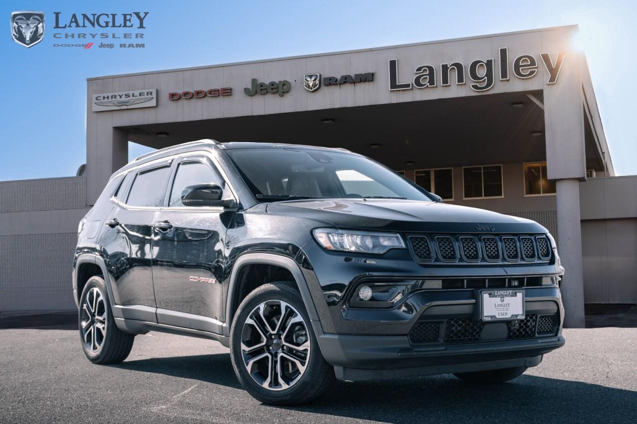 <p><strong>2023 Jeep Compass Limited 4x4</strong></p><p>A premium and refined compact SUV that balances sophisticated interior comfort with the enhanced performance of a new turbocharged engine.</p><ul><li><p><strong>Engine</strong>: 2.0L Turbocharged 4-cylinder (200 hp, 221 lb-ft torque)</p></li><li><p><strong>Drivetrain</strong>: Standard Jeep Active Drive 4x4 with Selec-Terrain Traction Management</p></li><li><p><strong>Transmission</strong>: 8-speed automatic</p></li><li><p><strong>Max Towing</strong>: Up to 907 kg (2,000 lbs) when properly equipped</p></li><li><p><strong>Technology</strong>: Uconnect 5 with 10.1-inch touchscreen and wireless Apple CarPlay/Android Auto</p></li></ul><p>Come book a test drive at Langley Chrysler, conveniently located in Langley, British Columbia.</p>

<p>*All prices plus applicable taxes, applicable environmental recovery charges, documentation of $599 and full tank of fuel surcharge of $76 if a full tank is chosen. <br />Other protection items available that are not included in the above price:<br />Tire & Rim Protection and Key fob insurance starting from $599<br />Service contracts (extended warranties) for coverage up to 7 years and 200,000 kms starting from $599<br />Custom vehicle accessory packages, mudflaps and deflectors, tire and rim packages, lift kits, exhaust kits and tonneau covers, canopies and much more that can be added to your payment at time of purchase<br />Undercoating, rust modules, and full protection packages starting from $199<br />Financing Fee of $500 when applicable<br />Flexible life, disability and critical illness insurances to protect portions of or the entire length of vehicle loan</p>