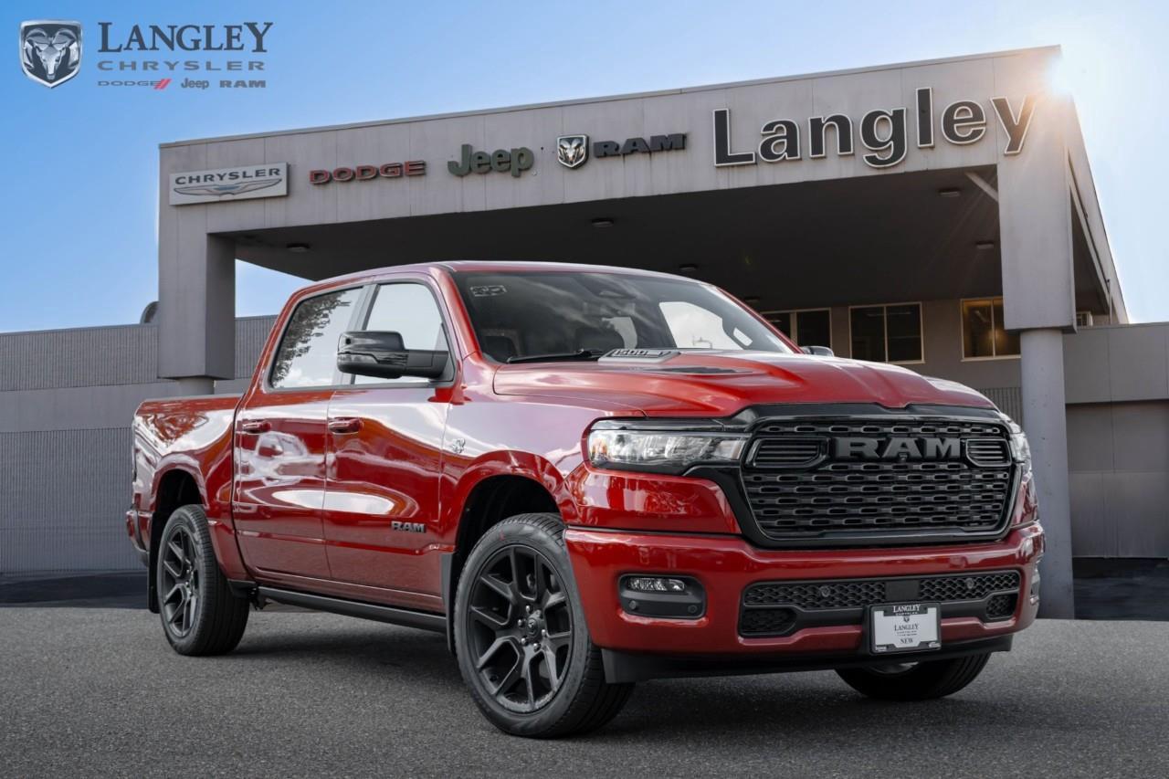 <p><strong>2026 RAM 1500 Sport 4x4 Crew Cab 5'7" Box</strong></p><p>The 2026 RAM 1500 Sport continues its legacy as a Canada-exclusive model, now offering the high-tech return of the legendary 5.7L HEMI V8 engine.</p><p></p><ul><li><p><strong>Engine</strong>: 5.7L HEMI V8 with eTorque (395 hp, 410 lb-ft torque)</p><p></p></li><li><p><strong>Drivetrain</strong>: 4x4 with 8-speed TorqueFlite automatic transmission</p><p></p></li><li><p><strong>Max Towing</strong>: Up to 11,310 lbs (5,130 kg) when properly equipped</p><p></p></li><li><p><strong>Max Payload</strong>: Up to 1,750 lbs (794 kg)</p><p></p></li><li><p><strong>Key Feature</strong>: Sport Performance Hood and Canada-exclusive monochromatic exterior styling</p></li></ul><p>Come book a test drive at Langley Chrysler, conveniently located in Langley, British Columbia.</p>*All new vehicle purchases are plus the PDI accessory installs and any price increases provided by the manufacturer. For trucks the accessories will include wheel locks, spray-in liners, and mud flaps. For all other vehicles, wheel locks are standard, other equipment may apply. Confirm with the dealer.

<p>*All prices are net of all manufacturer incentives and/or rebates and are subject to change by the manufacturer without notice. All prices plus applicable taxes, applicable environmental recovery charges, documentation of $599 and full tank of fuel surcharge of $76 if a full tank is chosen.<br />Other items available that are not included in the above price:<br />Tire & Rim Protection and Key fob insurance starting from $599<br />Service contracts (extended warranties) for up to 7 years and 200,000 kms starting from $599<br />Custom vehicle accessory packages, mudflaps and deflectors, tire and rim packages, lift kits, exhaust kits and tonneau covers, canopies and much more that can be added to your payment at time of purchase<br />Undercoating, rust modules, and full protection packages starting from $199<br />Flexible life, disability and critical illness insurances to protect portions of or the entire length of vehicle loan?im?im<br />Financing Fee of $500 when applicable<br />Prices shown are determined using the largest available rebates and incentives and may not qualify for special APR finance offers. See dealer for details. This is a limited time offer.</p>