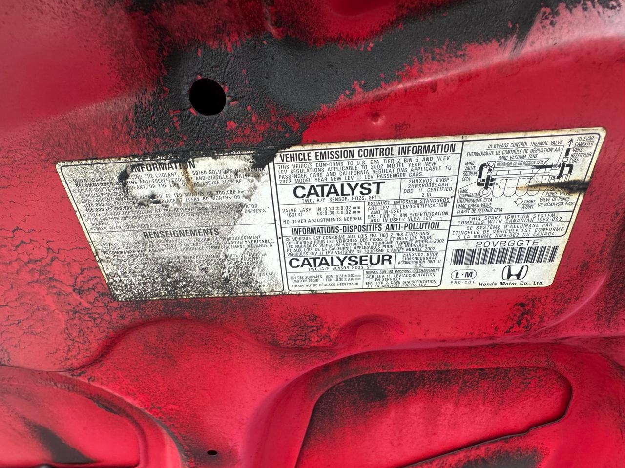 2002 Acura RSX 3dr Sport Cpe Manual Photo