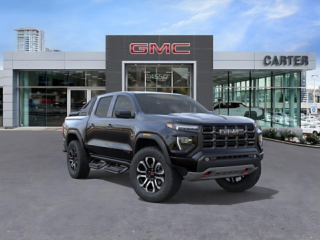 Save up to $1,200 instantly with your Costco membership at Carter GM Burnaby! Costco Executive Members can receive a $1,200 Bonus, while Non-Executive Members qualify for a $1,000 Bonus on select models. Combine your Costco member bonus with eligible manufacturer incentives for even greater value.  Visit us today or contact our team to confirm your eligibility and secure your Costco member savings before this limited-time offer ends.  Stand out with the bold 2026 GMC Canyon AT$ 4WD Nightfall Edition, powered by a 2.7L TurboMax engine and equipped with the ProGrade Trailering System, Trailering Package, integrated trailer brake controller, Trailering App, Hitch Guidance, and Hitch View for exceptional towing confidence. A factory-installed 2-inch off-road lift, bed-mounted sport bar, 220-amp alternator, MultiStow EZ-Lift tailgate, Off-Road Performance Display, and 8-way power drivers seat make this 2026 GMC Canyon AT4 4WD ready for any adventure. Come take it for a test drive today and experience all this stylish vehicle has to offer!  WHY CARTER GM BURNABY?  - An unrivalled vehicle purchasing experience! - Exceeding our loyal customers expectations since 1963 - 4.5 Google star rating with 2,300+ customer reviews) - CarGurus Top-Rated Dealer 2025 Award - CarGurus Top Value Dealer 2025 Award - Vehicle trades welcome! Best price guaranteed! - We provide upfront pricing, zero hidden fees, and 100% transparency - Fast approvals and 99% acceptance rates (no matter your current credit status!) - Multilingual staff (many languages spoken) - Comfortable non-pressured environment with in-store television, WIFI and a childrens play area! - In-store restaurant: fresh daily menu        Were here to help you drive the vehicle you want, the vehicle you deserve! QUESTIONS? GREAT! WEVE GOT ANSWERS! To speak with a friendly vehicle specialist - CALL NOW! The advertised price includes all standard dealer fees and any applicable manufacturer or dealer incentives. It does not include applicable taxes, licensing, insurance, or optional products or services. Dealer fees will be clearly broken out and itemized on the bill of sale, maximum total of fees $699.00. Prices are shown in Canadian dollars. While we make every effort to ensure accuracy, vehicle details, pricing, options, and availability are subject to change without notice. Please confirm all information with dealership sales management before purchase. Dealer Code: 81129