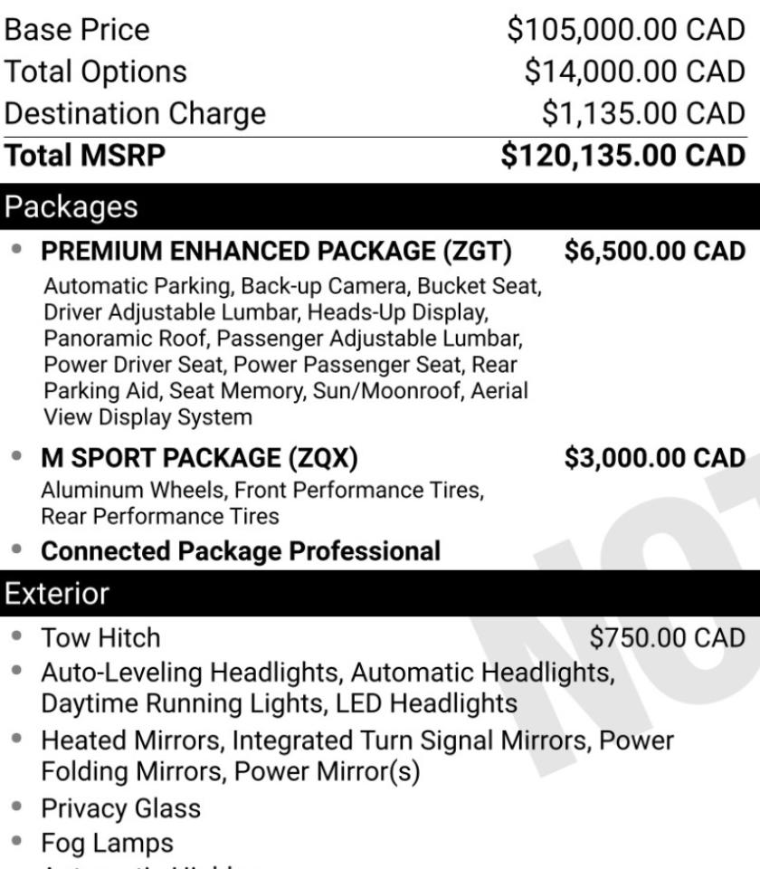 2022 BMW X7 XDRIVE40I | M-SPORT | PREMIUM ENHANCED | 21 IN Photo