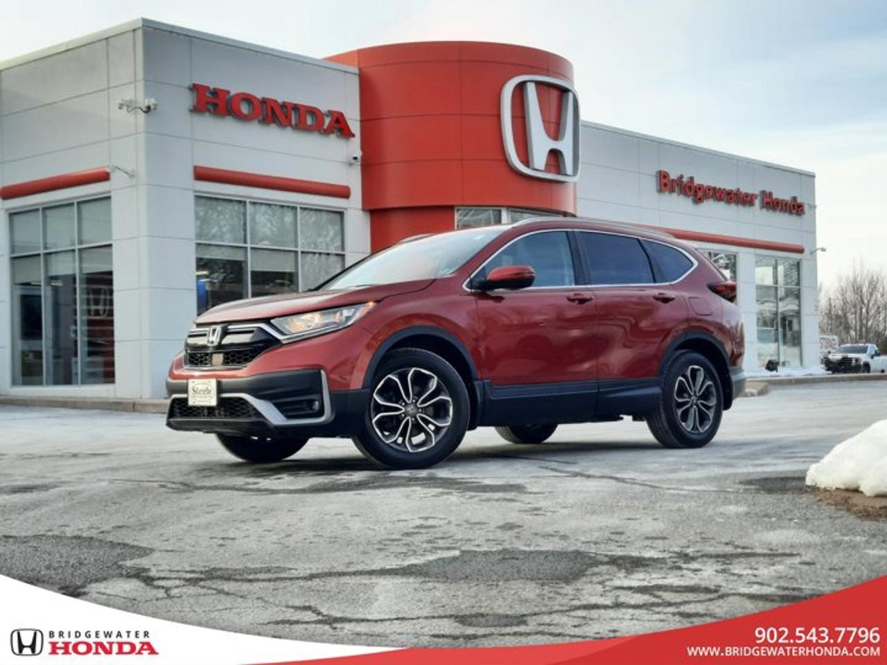 Recent Arrival!Red 2020 Honda CR-V EX-L AWDFresh MVI-Motor vehicle inspection and current service completed- Oil and filter change- Interior and exterior detailing-Carfaxes vehicle history will be provided-Brakes and tire measurements pass certification standards-Qualifies for several warranty upgrade options-Flexible financing options available-All trade ins are welcomeHelping over 700 customers a year find the right vehicle for them.We are excited to help you with your next vehicle purchase.