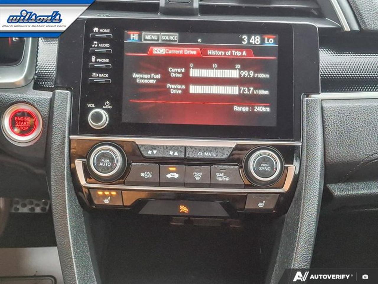 2019 Honda Civic Sedan Sport Sedan | Sunroof | Heated Seats | Adaptive Cruise | Remote Start | CarPlay | Rear Cam & More ! Photo
