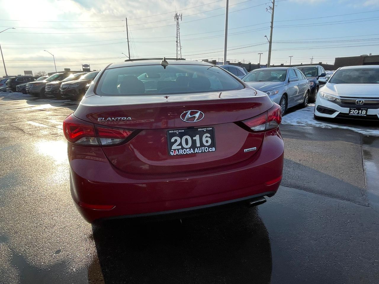 2016 Hyundai Elantra AUTO LIMITED NAVIGATION NO ACCIDENT LEATHER SUNROO Photo