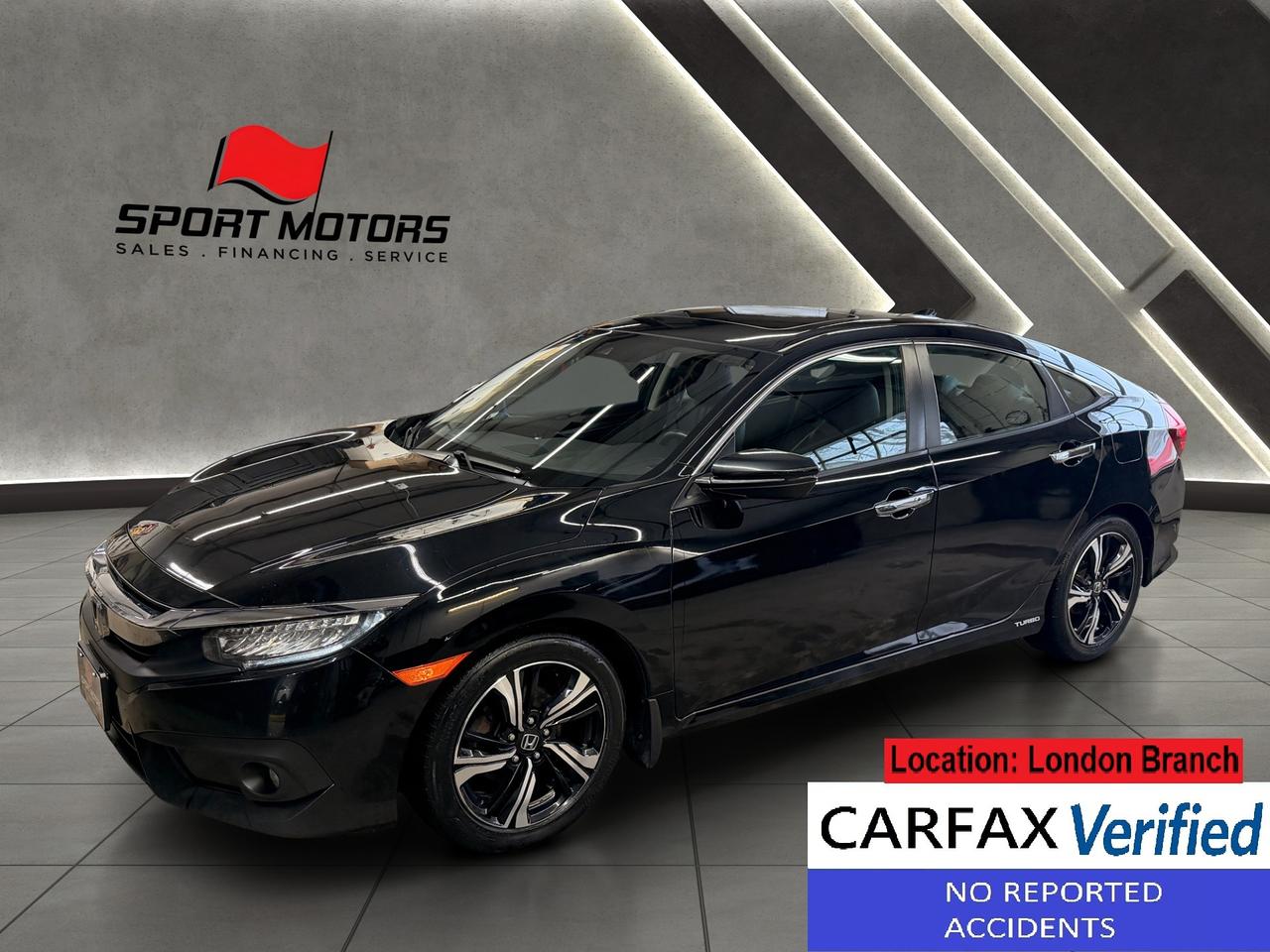 2017 Honda Civic Touring+Leather+Roof+CLEAN CARFAX - Photo #1