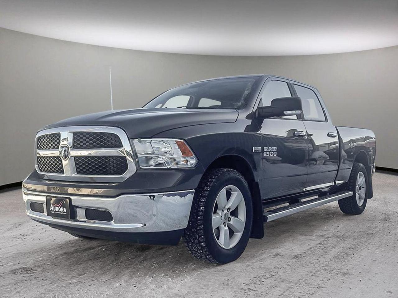 Experience power, comfort, and versatility with this pre-owned 2017 Ram 1500 SLT 4WD Crew Cab in sleek Gray on Gray! Powered by the robust 5.7L HEMI VVT V8 with FuelSaver MDS and an 8-speed automatic transmission, this truck delivers strong performance and towing capability. The spacious crew cab features premium cloth heated front seats, a fold-flat load floor for maximum cargo flexibility, and modern conveniences like a ParkView rear backup camera and Uconnect 3 with a 5 display. Equipped with 20 aluminum wheels, trailer sway control, and part-time 4WD, its ready for both work and play. Stay comfortable and connected on every driveschedule your test drive today and take this dependable Ram 1500 home!