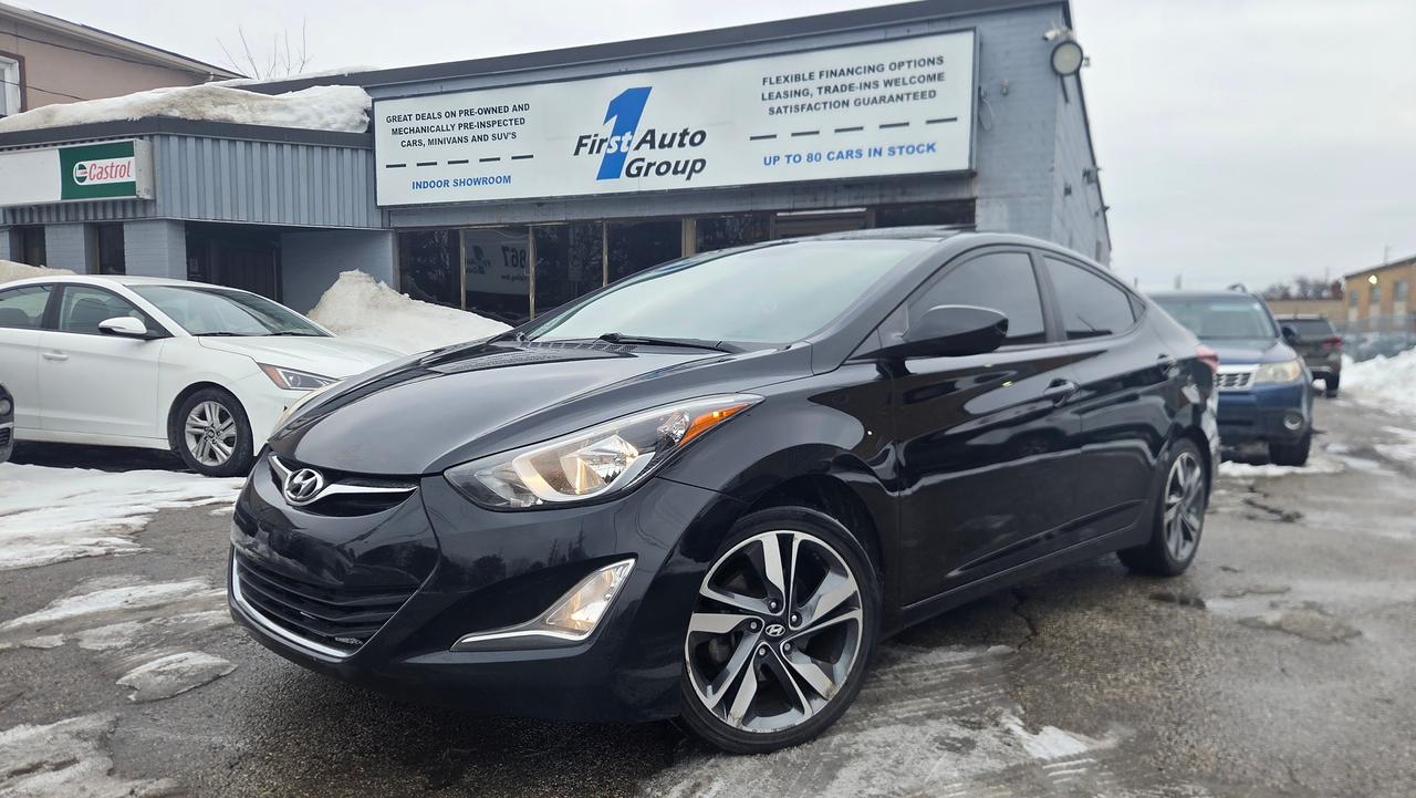 <p>FINANCE FROM 7.9% &nbsp;&nbsp;</p><p>NO ACCIDENTS, ZERO RUST. Fully loaded, Backup Cam, P-Moon, Bluetooth, Axillary, USB, heated seats, cruise, alloys, fogs, keyless. Looks & driver perfect. $1000 safety service included (new tires & brakes, battery). comes with one key/fob. RUSTPROOFED & CERTIFIED. &nbsp;&nbsp;</p><p>Also avail. 2014 Hyundai Elantra LIMITED, 168k $6600 &nbsp; &nbsp;/// &nbsp; &nbsp;2016 Hyundai Accent GLS AppleCarplay/GPS/P/Moon, 141k $7600 &nbsp; &nbsp;/// &nbsp; &nbsp;2016 Ford Focus TITANIUM, 140k $7800 &nbsp; &nbsp;&nbsp;</p>