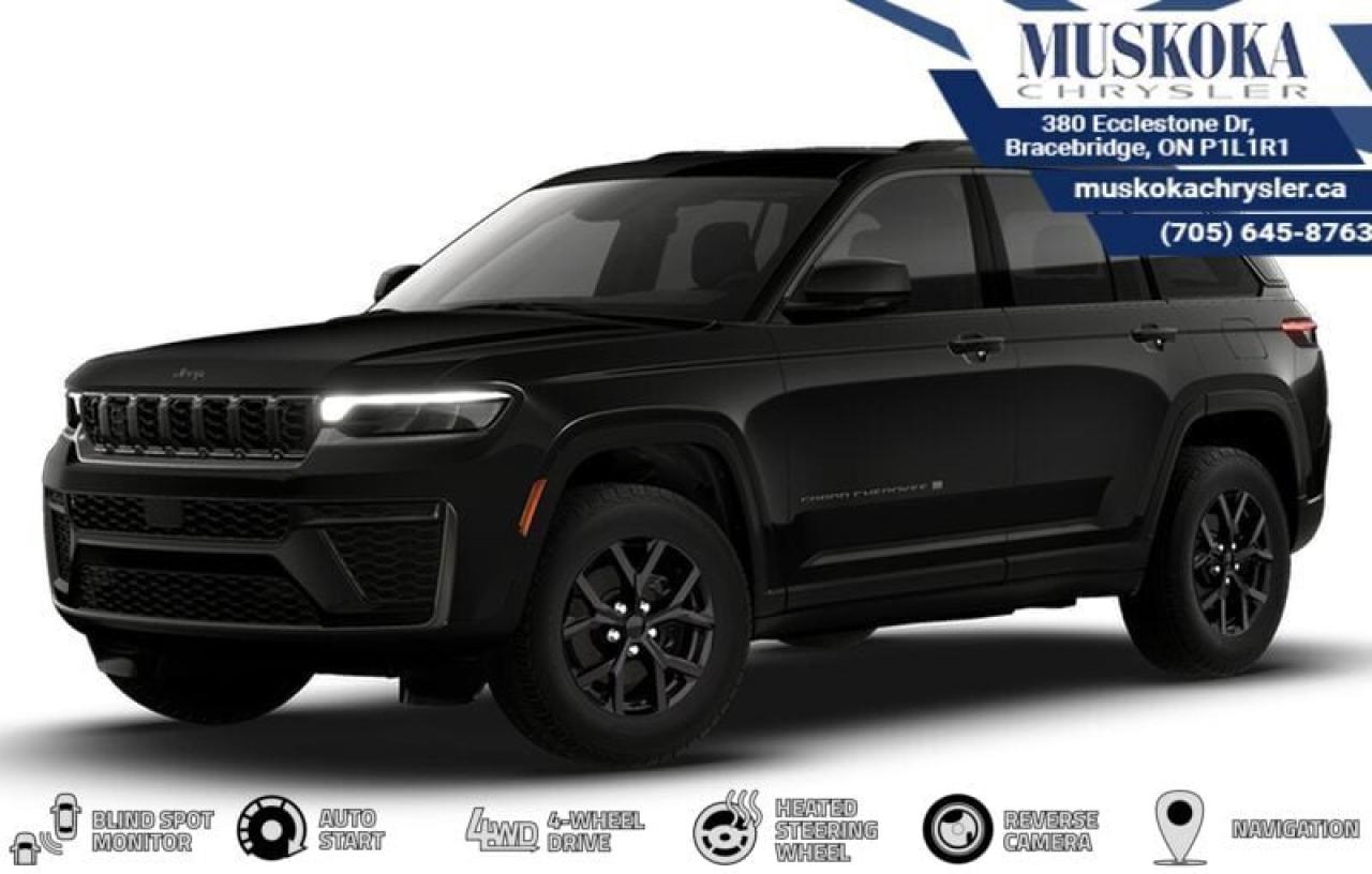 This Jeep Grand Cherokee Laredo, with a 2.0L I-4 intercooled turbo engine engine, features a 8-speed automatic transmission, and generates 9.2 highway/11.5 city L/100km. Find this vehicle with only 0 kilometers!  Jeep Grand Cherokee Laredo Options: This Jeep Grand Cherokee Laredo offers a multitude of options. Technology options include: Disassociated Touchscreen Display, GPS Antenna Input, Integrated Centre Stack Radio, Voice Activated Dual Zone Front Automatic Air Conditioning, 2 LCD Monitors In The Front.  Safety options include Airbag Occupancy Sensor, Curtain 1st And 2nd Row Airbags, Driver And Passenger Knee Airbag, Dual Stage Driver And Passenger Front Airbags, Dual Stage Driver And Passenger Seat-Mounted Side Airbags.  Visit Us: Find this Jeep Grand Cherokee Laredo at Muskoka Chrysler today. We are conveniently located at 380 Ecclestone Dr Bracebridge ON P1L1R1. Muskoka Chrysler has been serving our local community for over 40 years. We take pride in giving back to the community while providing the best customer service. We appreciate each and opportunity we have to serve you, not as a customer but as a friend