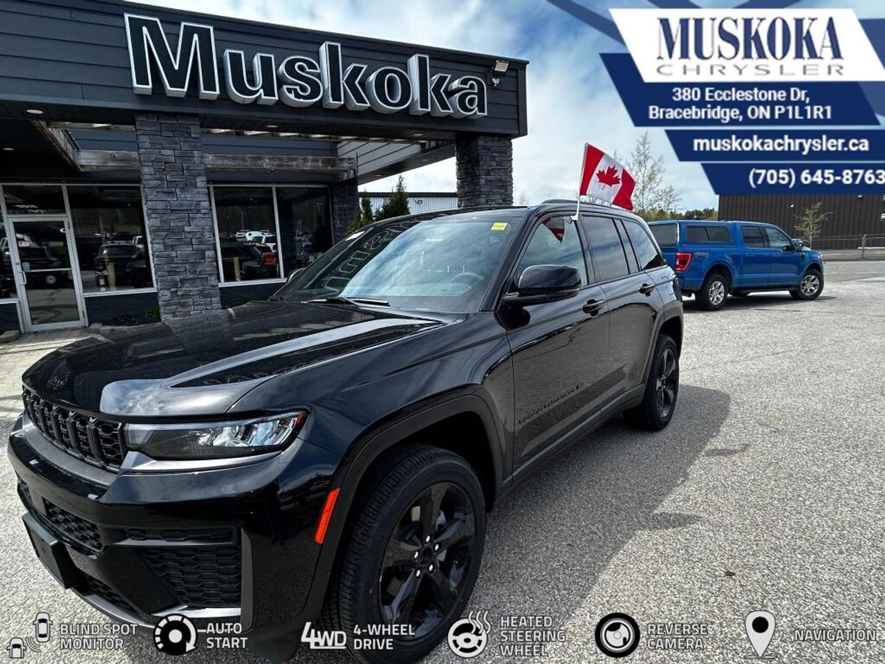 This JEEP GRAND CHEROKEE ALTITUDE, with a 2.0L I-4 intercooled turbo engine engine, features a 8-speed automatic transmission, and generates 9.2 highway/11.5 city L/100km. Find this vehicle with only 14 kilometers!  JEEP GRAND CHEROKEE ALTITUDE Options: This JEEP GRAND CHEROKEE ALTITUDE offers a multitude of options. Technology options include: Disassociated Touchscreen Display, GPS Antenna Input, Integrated Centre Stack Radio, Voice Activated Dual Zone Front Automatic Air Conditioning, 2 LCD Monitors In The Front.  Safety options include Airbag Occupancy Sensor, Curtain 1st And 2nd Row Airbags, Driver And Passenger Knee Airbag, Dual Stage Driver And Passenger Front Airbags, Dual Stage Driver And Passenger Seat-Mounted Side Airbags.  Visit Us: Find this JEEP GRAND CHEROKEE ALTITUDE at Muskoka Chrysler today. We are conveniently located at 380 Ecclestone Dr Bracebridge ON P1L1R1. Muskoka Chrysler has been serving our local community for over 40 years. We take pride in giving back to the community while providing the best customer service. We appreciate each and opportunity we have to serve you, not as a customer but as a friend