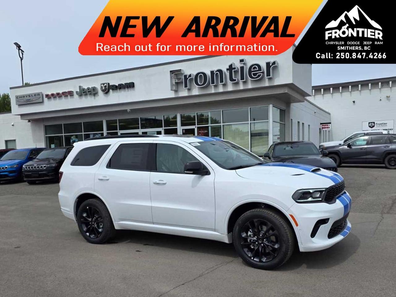 <p>The 2026 Dodge Durango GT Plus AWD offers bold SUV styling, confident all-wheel drive capability, and everyday practicality for drivers who need space without sacrificing performance.</p><p>Powered by a 3.6L V6 engine paired with an automatic transmission, this Durango delivers smooth acceleration and dependable power. The AWD system enhances traction and control, making it well-suited for changing road and weather conditions.</p><p>Inside, the Durango GT Plus is equipped with a range of comfort and convenience features including heated seats, air conditioning, power windows, keyless entry, and remote start. Stay connected on every drive with Bluetooth connection, smart device integration, satellite radio, navigation system, and a Wi-Fi hotspot. A backup camera adds extra confidence when maneuvering in tight spaces.</p><p>With its strong road presence, versatile SUV design, and well-rounded feature set, the 2026 Dodge Durango GT Plus AWD is ready for family life, road trips, or daily commuting.</p><p>Please confirm all vehicle details and available features with our sales team, and start the buying process today at Frontier Chrysler Dodge Jeep Ram Ltd.</p>