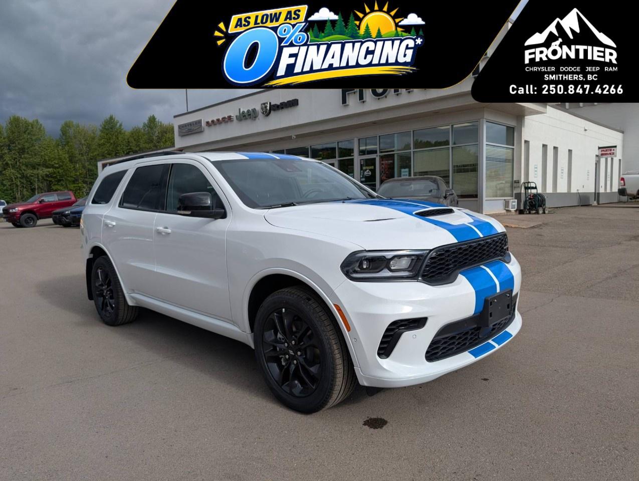 <p>The 2026 Dodge Durango GT Plus AWD offers bold SUV styling, confident all-wheel drive capability, and everyday practicality for drivers who need space without sacrificing performance.</p><p>Powered by a 3.6L V6 engine paired with an automatic transmission, this Durango delivers smooth acceleration and dependable power. The AWD system enhances traction and control, making it well-suited for changing road and weather conditions.</p><p>Inside, the Durango GT Plus is equipped with a range of comfort and convenience features including heated seats, air conditioning, power windows, keyless entry, and remote start. Stay connected on every drive with Bluetooth connection, smart device integration, satellite radio, navigation system, and a Wi-Fi hotspot. A backup camera adds extra confidence when maneuvering in tight spaces.</p><p>With its strong road presence, versatile SUV design, and well-rounded feature set, the 2026 Dodge Durango GT Plus AWD is ready for family life, road trips, or daily commuting.</p><p>Please confirm all vehicle details and available features with our sales team, and start the buying process today at Frontier Chrysler Dodge Jeep Ram Ltd.</p>