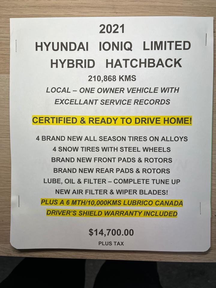 2021 Hyundai IONIQ Limited Hybrid Photo