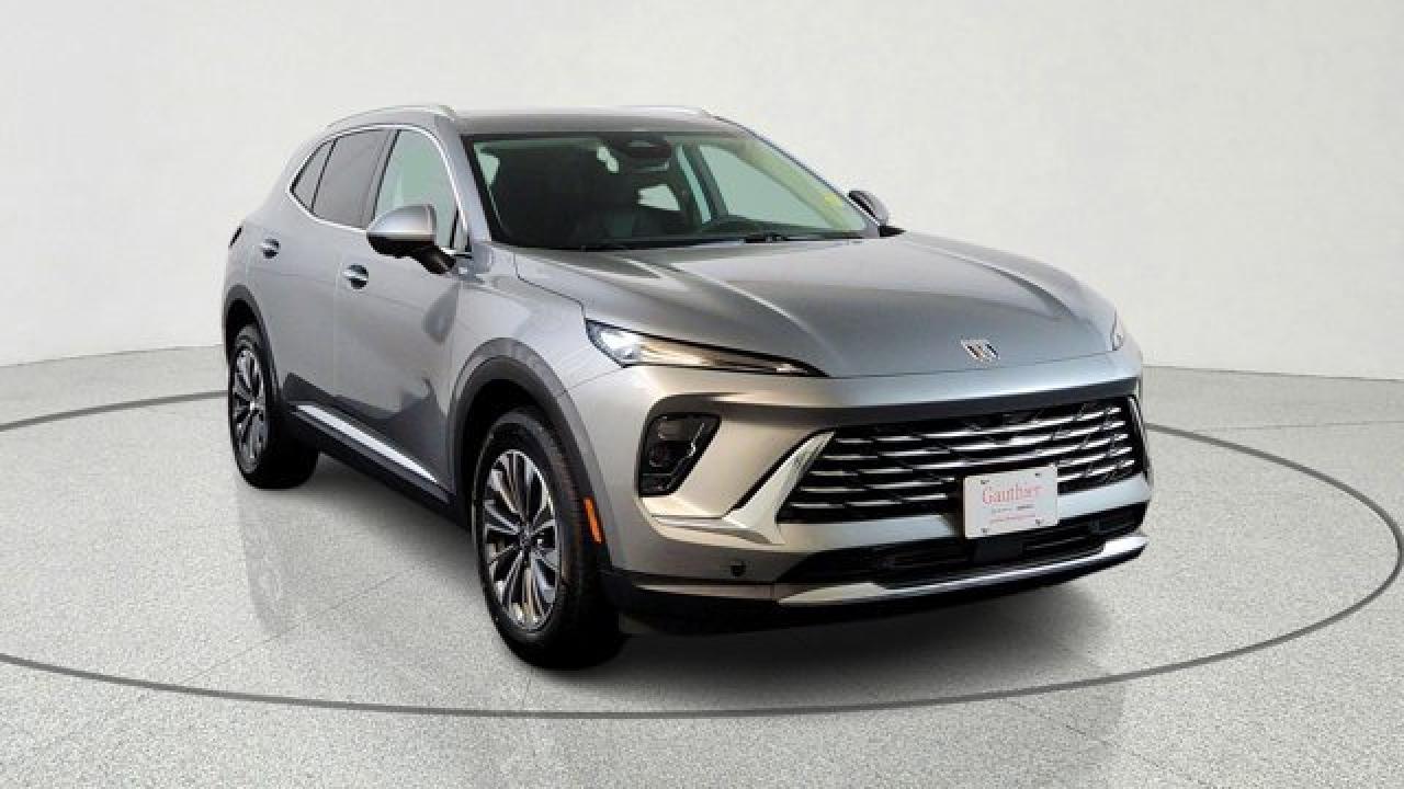 The 2026 Buick Envision Preferred delivers a well-rounded mix of comfort, technology, and AWD versatility with its standard 2.0-liter turbocharged four-cylinder engine and 9-speed automatic transmission. Inside, it features a striking ultrawide 30-inch touchscreen --- the largest in its class --- along with Google built-in, a 9-speaker Bose premium audio system, wireless smartphone charging, QuietTuning noise-cancellation cabin and perforated leatherette seating for a refined feel. For safety and convenience, the Preferred trim includes an advanced driver-assist suite (blind-spot monitoring, lane-keep assist, automatic emergency braking, rear-cross-traffic alert), keyless entry with push-button start, heated mirrors, power windows, and 18-inch alloy wheels --- making it a compelling choice for everyday driving needs.