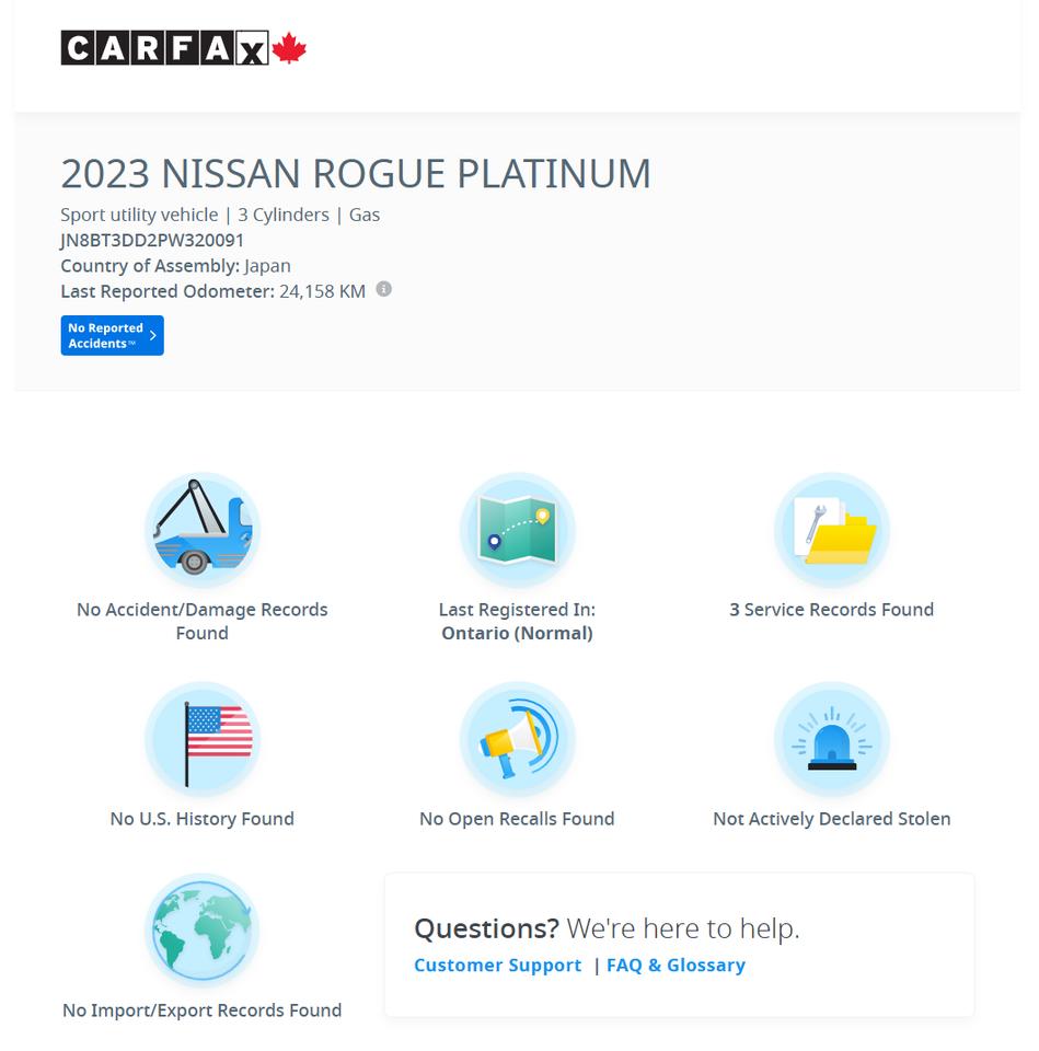 2023 Nissan Rogue AWD Platinum+ONE OWNER+CLEAN CARFAX Photo