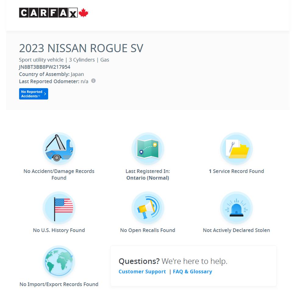 2023 Nissan Rogue SV Moonroof AWD+Previous Lease+CLEAN CARFAX Photo