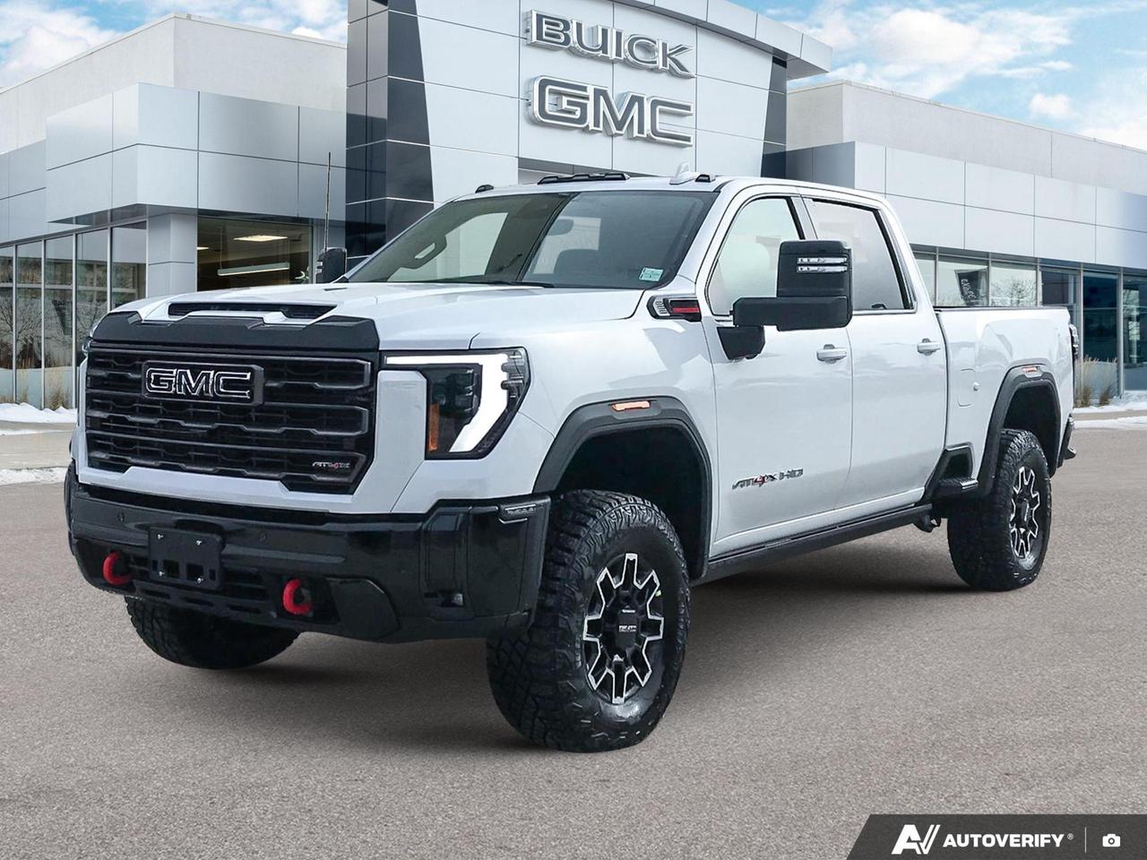 Price Includes Added Accessories Plus 	LPO - Black Badging Package | 3 Years Sirius XM | 	Switch, High Idle Control | Gooseneck / 5th Wheel Prep Package | 	Upfitter / Accessory Electrical Switches
Experience the future of heavy-duty trucks with the 2026 GMC Sierra 2500HD AT4X. This brand-new, cutting-edge vehicle combines rugged capability with luxurious comfort, perfect for the discerning truck enthusiast who demands the best in both work and play.

- Advanced 6.6L 8-cylinder diesel engine paired with 4WD for unmatched power and traction
- Innovative GMC MultiPro Tailgate with six functional load/access features
- 15 Diagonal Multicolour Head-Up Display for enhanced driver awareness
- Adaptive cruise control and Trailer Side Blind Zone Alert for safer towing
- Premium interior with heated steering wheel and second-row seats
- 35 M/T tires and e-locking rear differential for superior off-road performance
- Power sunroof and rain-sensing wipers for comfort in any weather

Take the first step towards owning this exceptional truck today. Reserve your 2026 GMC Sierra 2500HD AT4X, start your purchase process online, or contact Birchwood Chevrolet Buick GMC for any questions. Ready for a test drive? Book your appointment now and experience the future of truck technology firsthand.
See three brands under one roof at Birchwood Chevrolet Buick GMC  the only place in Winnipeg where you can compare GMC, Chevrolet, and Buick all in one visit. Save yourself some time, see a great selection, and learn everything you need to know. 

Your Experience is Everything at Birchwood Chevrolet Buick GMC. 

Click, call (204) 837-5811, or visit Birchwood Chevrolet Buick GMC at the Birchwood Auto Park, 3965 Portage Avenue West at the Perimeter.

Dealer Permit #4240.
Dealer permit #4240
