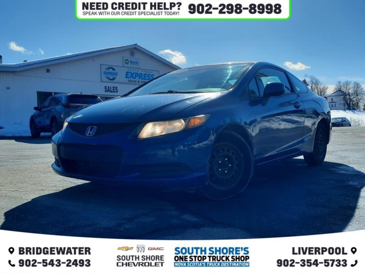 Recent Arrival! Blue 2012 Honda Civic EX For Sale, Bridgewater FWD 5-Speed Automatic 1.8L I4 SOHC 16V i-VTEC Clean Car Fax, Cloth, 6 Speakers, ABS brakes, Air Conditioning, Alloy wheels, Brake assist, CD player, Delay-off headlights, Driver door bin, Driver vanity mirror, Electronic Stability Control, Heated door mirrors, Illuminated entry, Occupant sensing airbag, Outside temperature display, Overhead airbag, Passenger door bin, Power door mirrors, Power moonroof, Power steering, Power windows, Radio data system, Rear window defroster, Remote keyless entry, Security system, Speed control, Speed-sensing steering, Split folding rear seat, Steering wheel mounted audio controls, Tachometer, Tilt steering wheel, Traction control, Trip computer. Reviews: * Owners say Civic is maneuverable, comfortable and relatively solid to drive, though the driving experience isnt the primary reason most shoppers pick a Civic. Reliability and purchase confidence is highly rated, as is Civics generous-for-its-size roominess. Owners note generous trunk space, and cargo space, with the rear seats folded. Fuel efficiency and performance are both rated well, too. Many owners, having previous experience owning an older Civic model, purchase newer ones having enjoyed a no-fuss ownership experience. Source: autoTRADER.ca