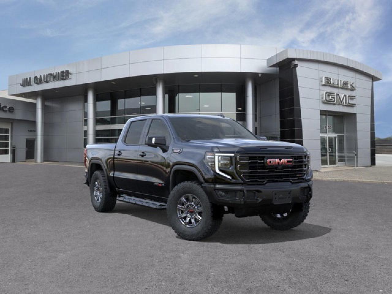 The 2026 GMC Sierra 1500 AT4X is the extreme off-road version of the Sierra 1500, built with rugged capability in mind and featuring advanced suspension. Inside, it blends premium comfort with capability, offering features like 16-way power heated and ventilated front seats with massage functions, 33-inch Goodyear mud-terrain tires on 18-inch wheels, and a high-tech cabin with a 13.4-inch Premium GMC infotainment system with Google built-in and available advanced driver assistance. With its 6.2 litre engine and robust off-road hardware, the AT4X balances rugged off-road performance with everyday versatility.